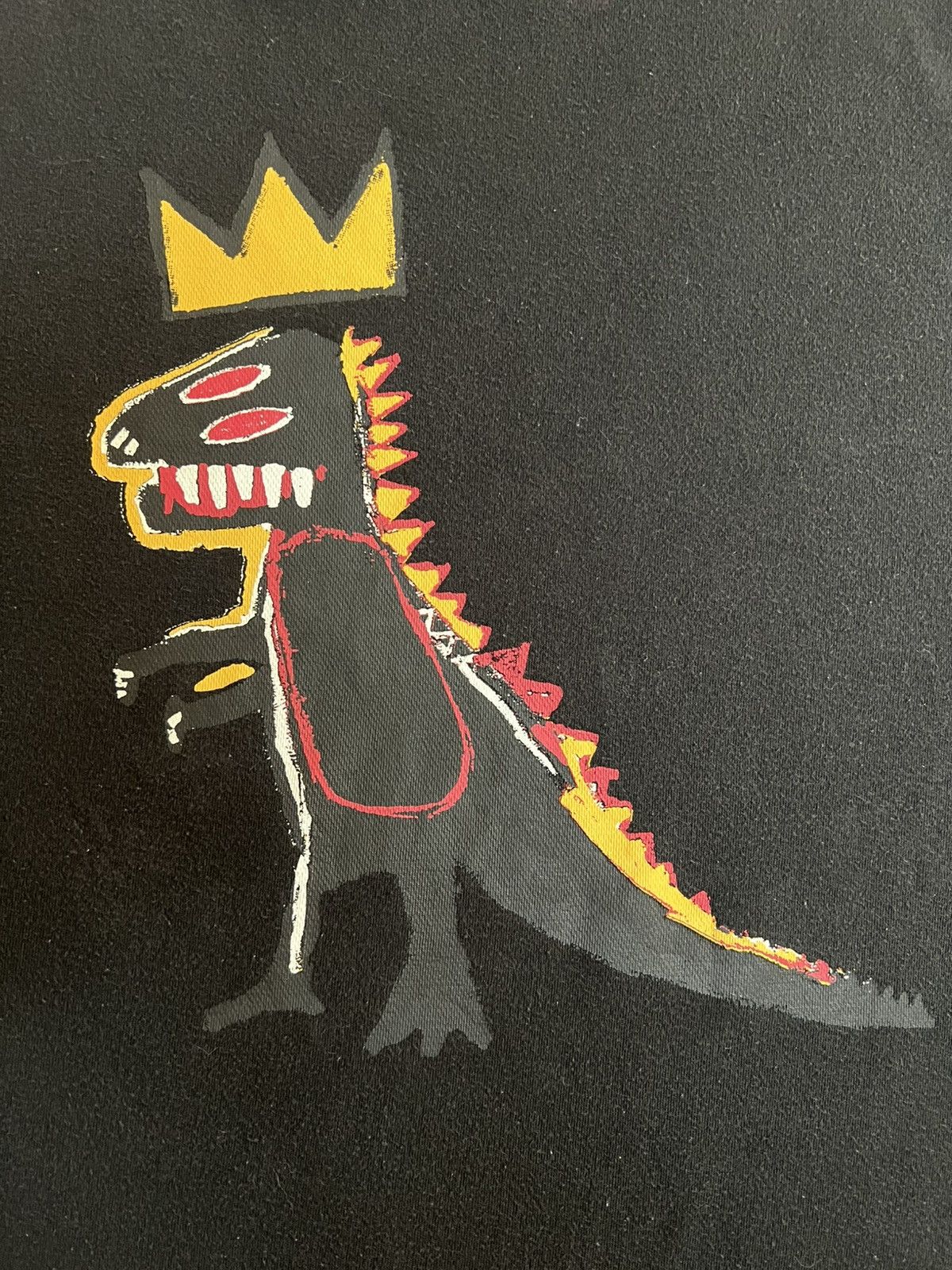 Jean-Michel Basquiat Jean Michel Basquiat Crown Dinosaur Back Print Tee XL Size US XL / EU 56 / 4 - 2 Thumbnail