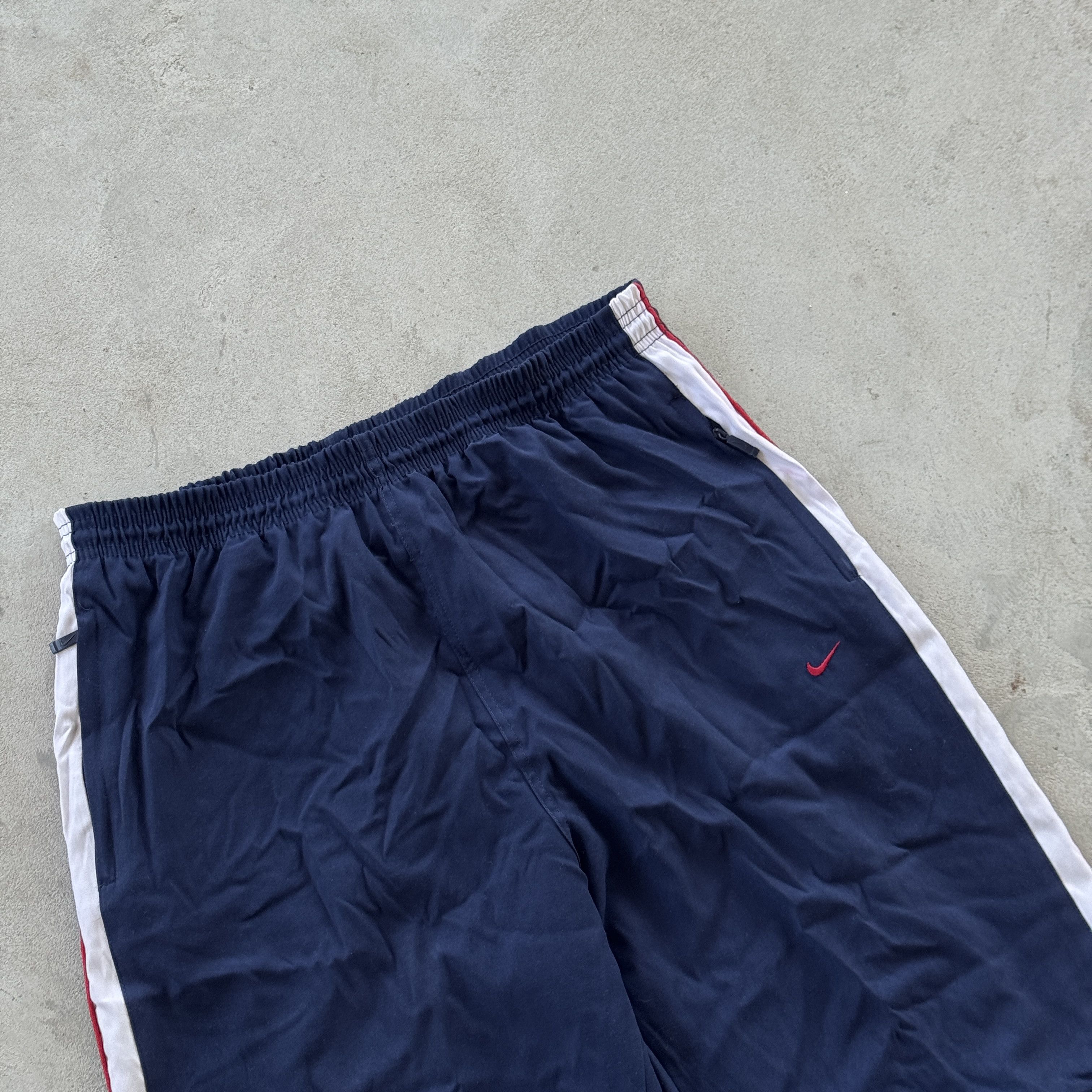 Nike Nike Navy Blue Vintage Track Pants White Red Side Stripe XL Size US 32 / EU 48 - 3 Thumbnail