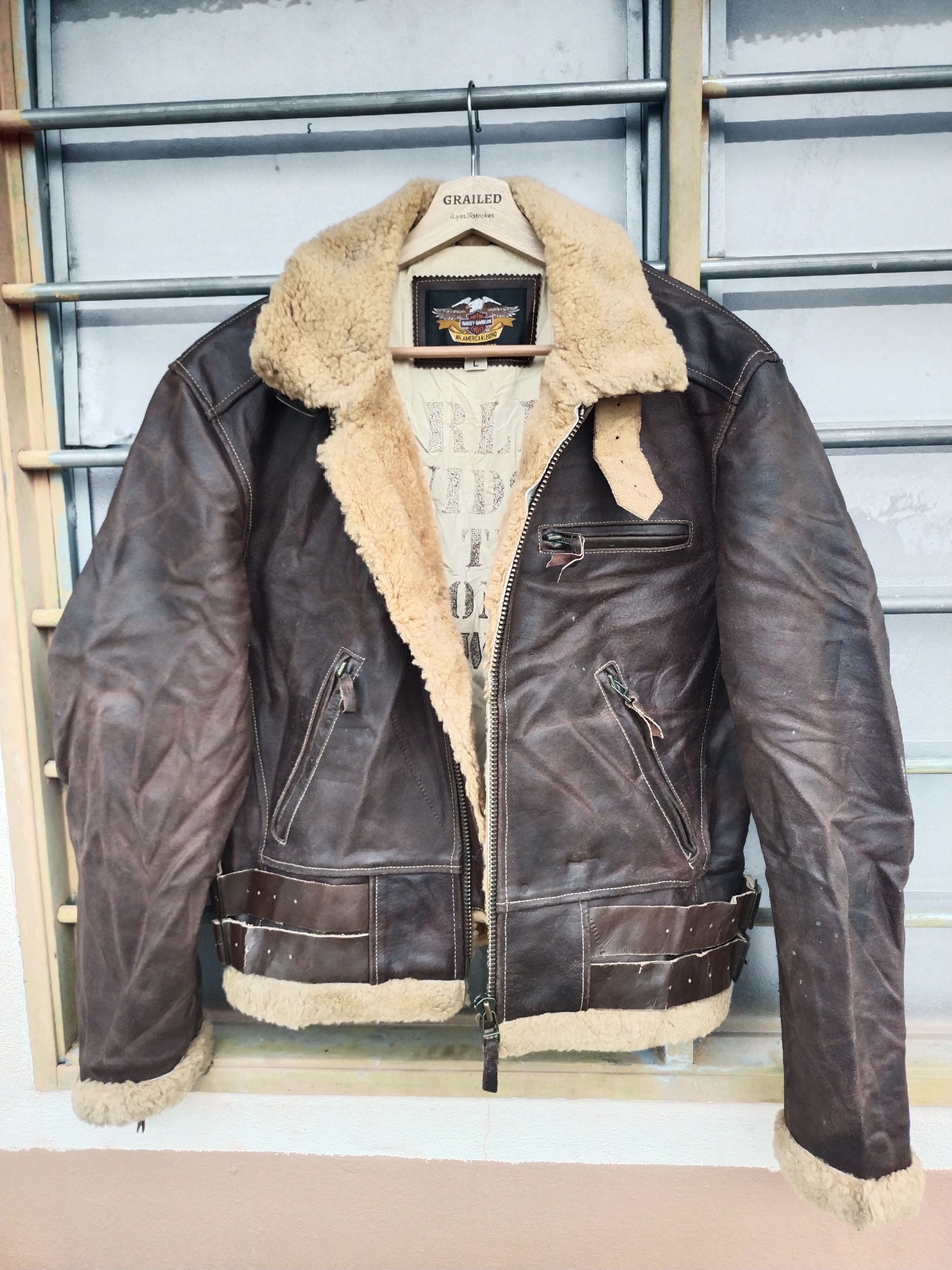 Harley Davidson Vintage C-OS 1957 Harley Davidson Motorcycle Champ Leather Size US L / EU 52-54 / 3 - 2 Thumbnail