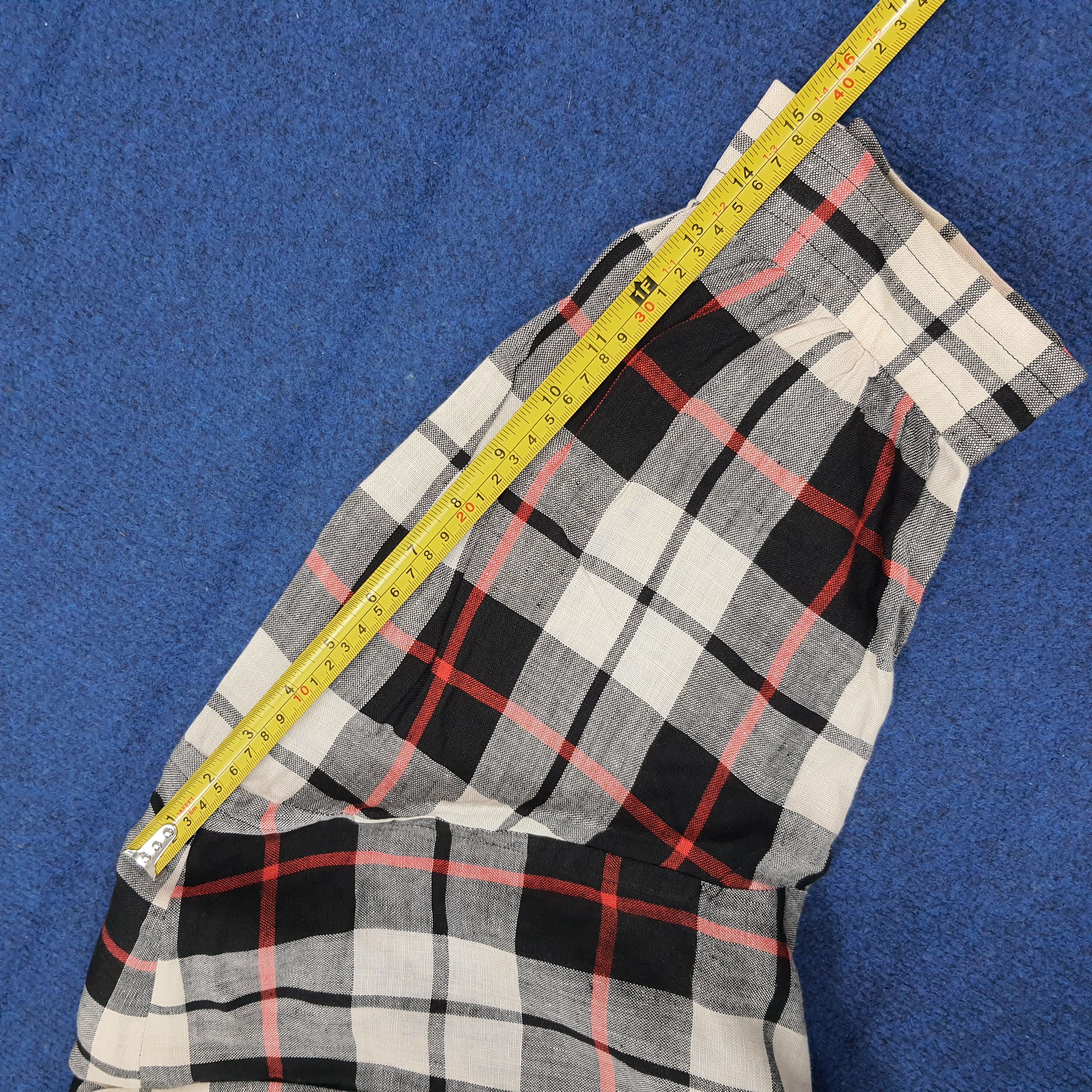 Givenchy Vintage Givenchy Glamour Plaid Linen Blazer Jacket C308N15 Size L / US 10 / IT 46 - 9 Thumbnail