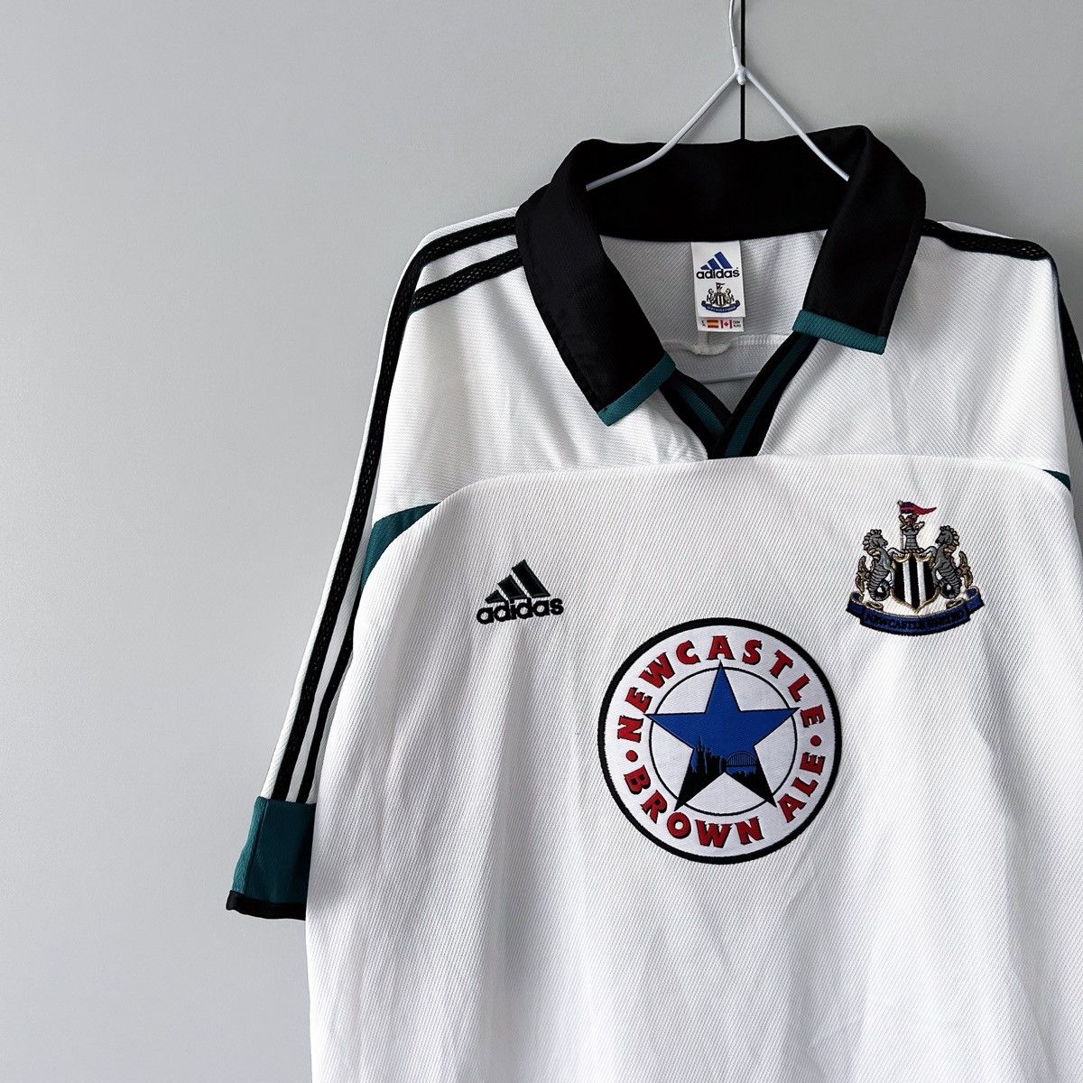 Adidas Newcastle jersey vintage 1999 2000 away Size US XL / EU 56 / 4 - 2 Thumbnail