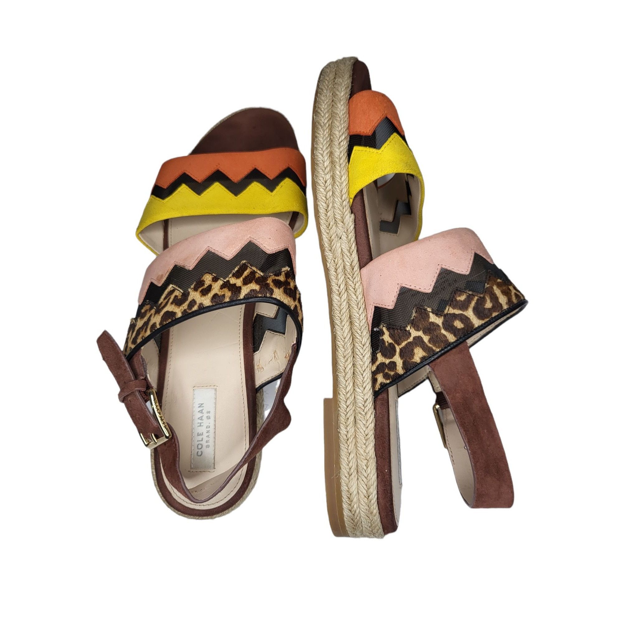 Cole Haan Cole Haan Cloudfeel Espadrille Sandals Women Sz 8 b Flat Mul Size US 8 / IT 38 - 6 Thumbnail
