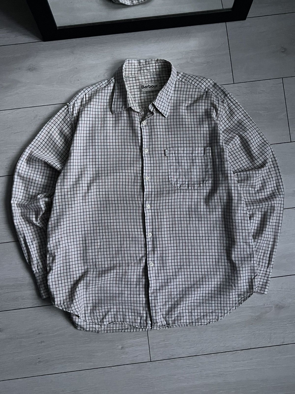 Barbour Vintage Barbour Checked Shirt Size US XL / EU 56 / 4 - 1 Thumbnail