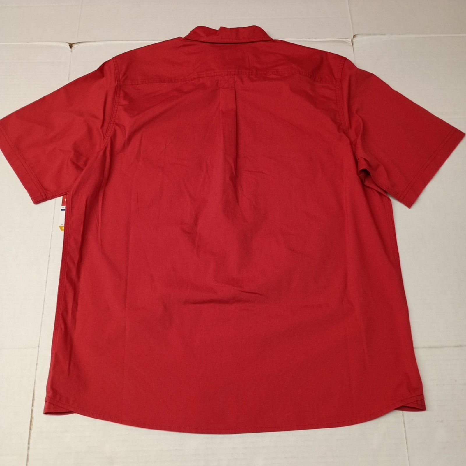 Wrangler Wrangler Men's Relaxed Fit Woven Button Up Shirt Size L Red Size US L / EU 52-54 / 3 - 7 Thumbnail