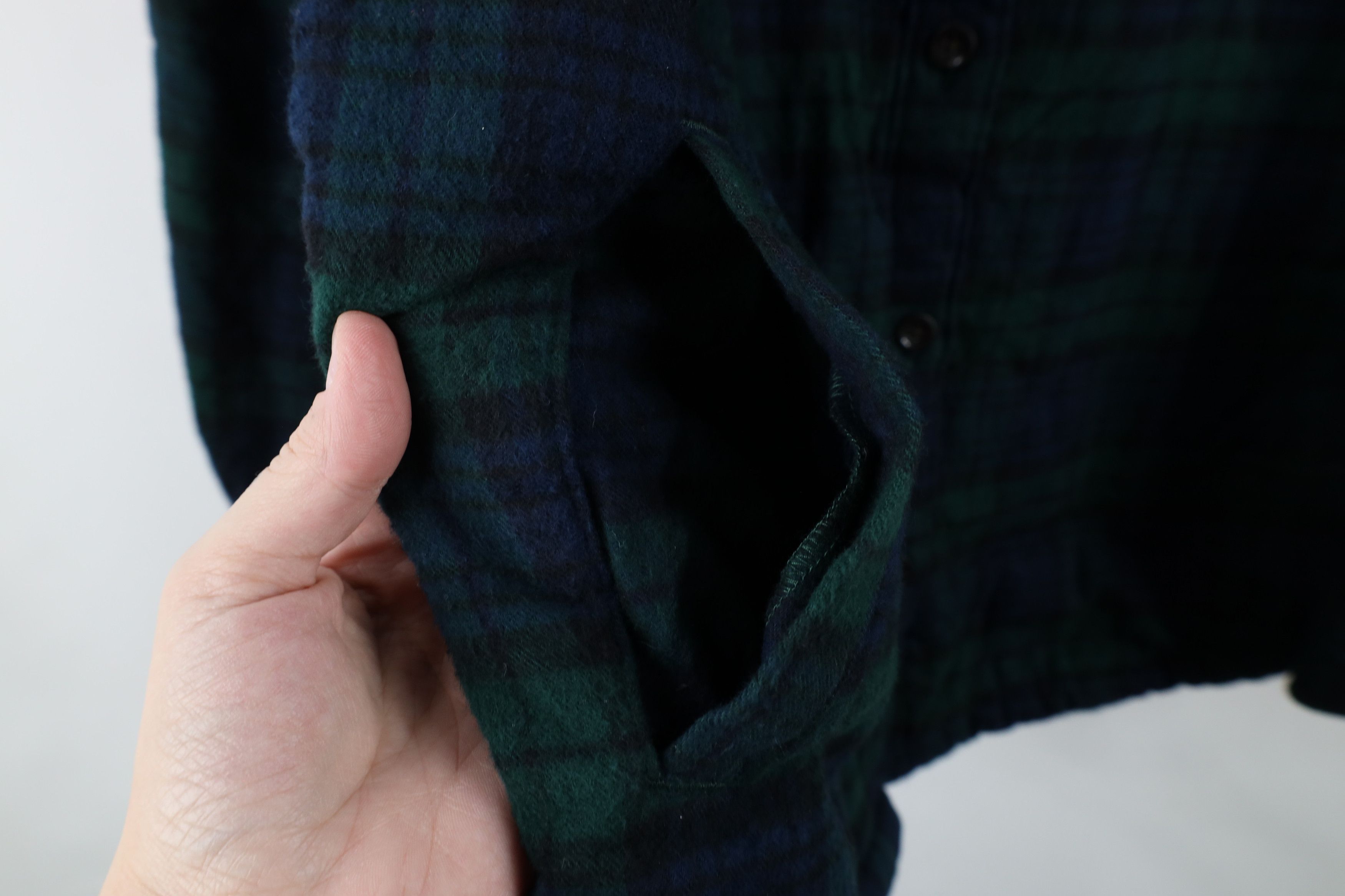 L.L. Bean × Vintage Vintage LL Bean Fit Fleece Lined Flannel Shirt Jacket Plaid Size L / US 10 / IT 46 - 5 Thumbnail