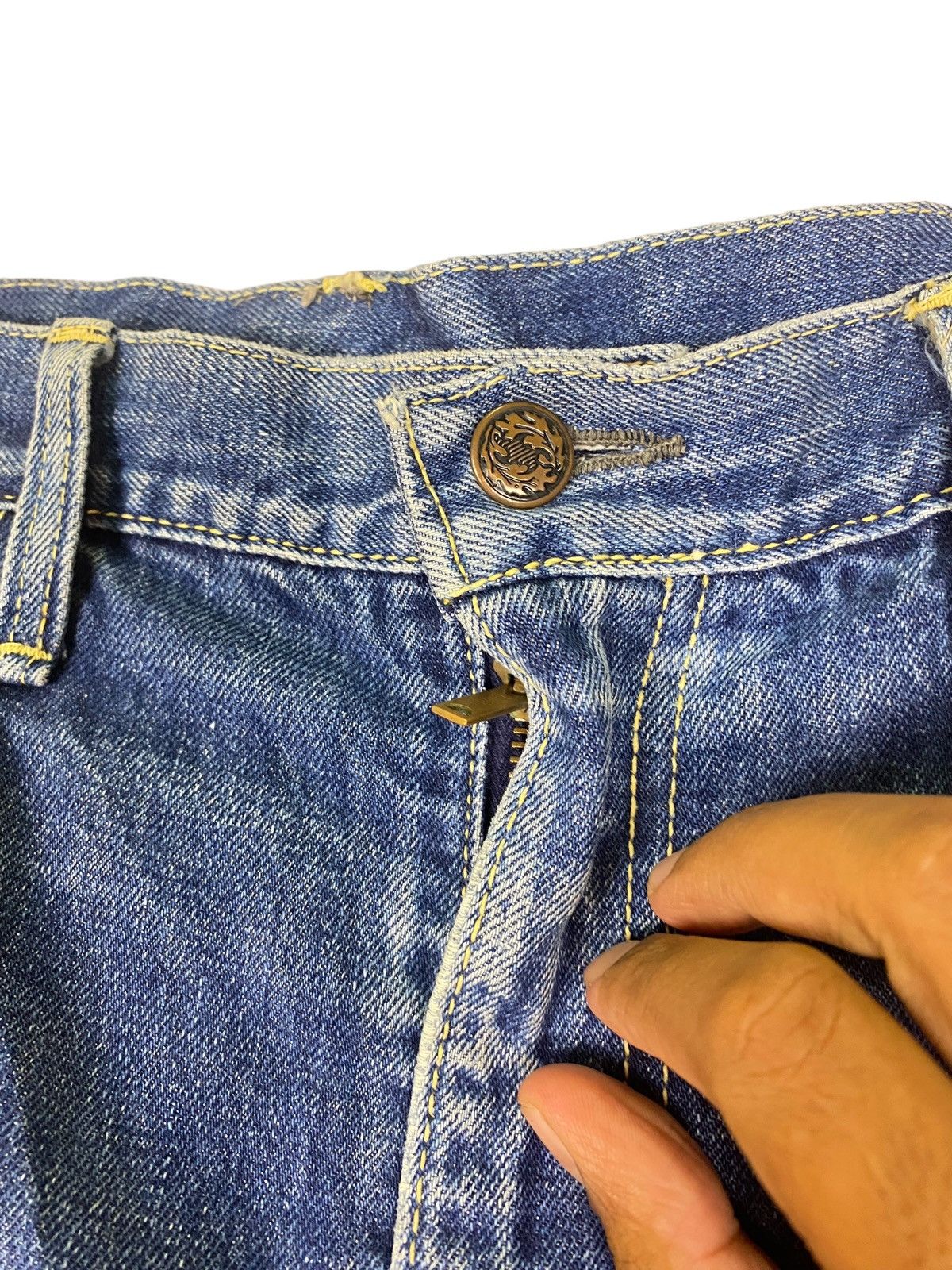 Vintage Vintage 80s Denim Single Selvedge Size US 36 / EU 52 - 11 Thumbnail