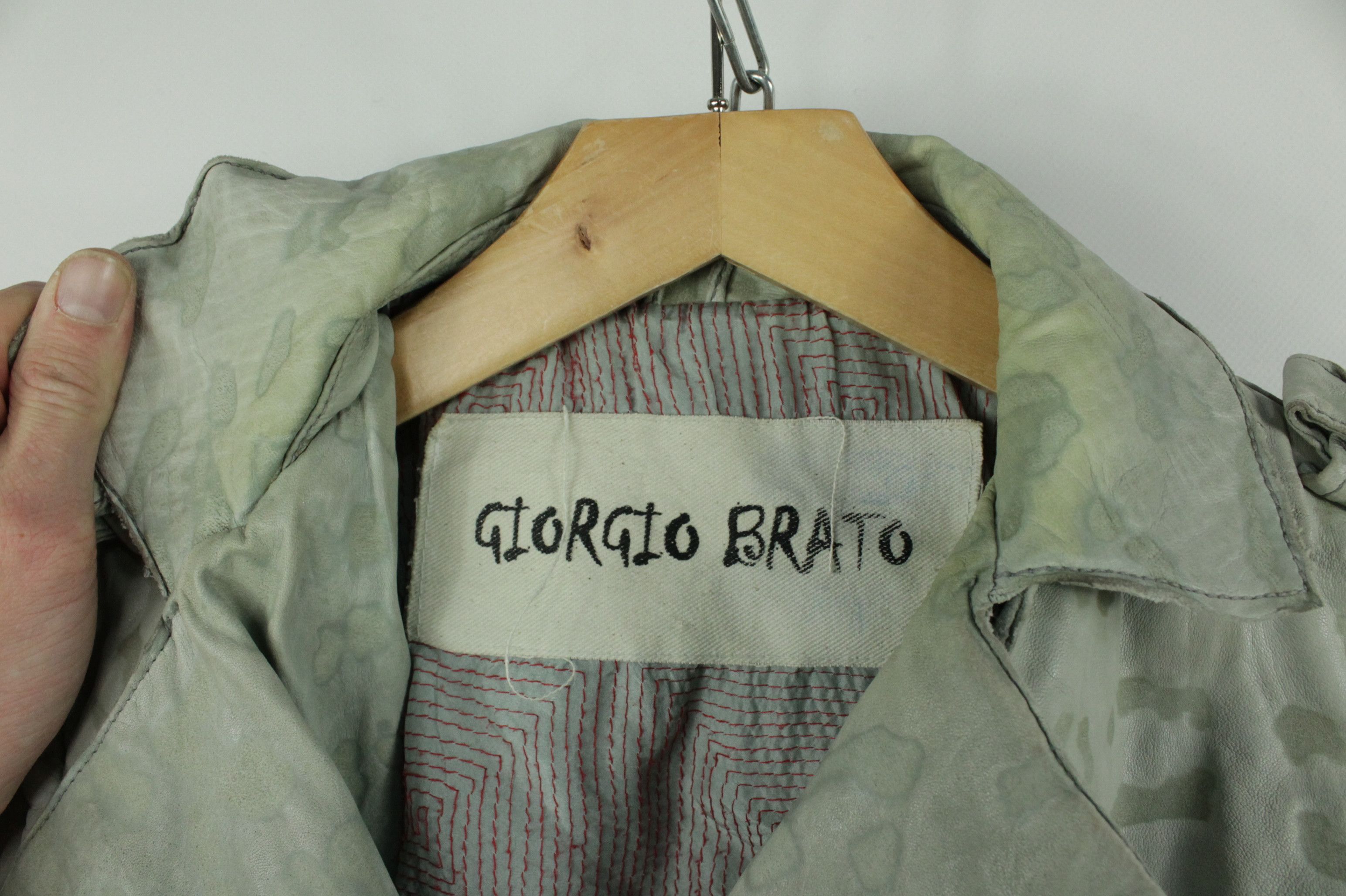 Giorgio Brato Giorgio Brato Leopard Print Leather Belted Trench Coat Size M / US 6-8 / IT 42-44 - 3 Thumbnail