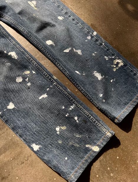 Helmut Lang Helmut Lang Splatter-Print Denim Jeans Size US 41 - 4 Thumbnail