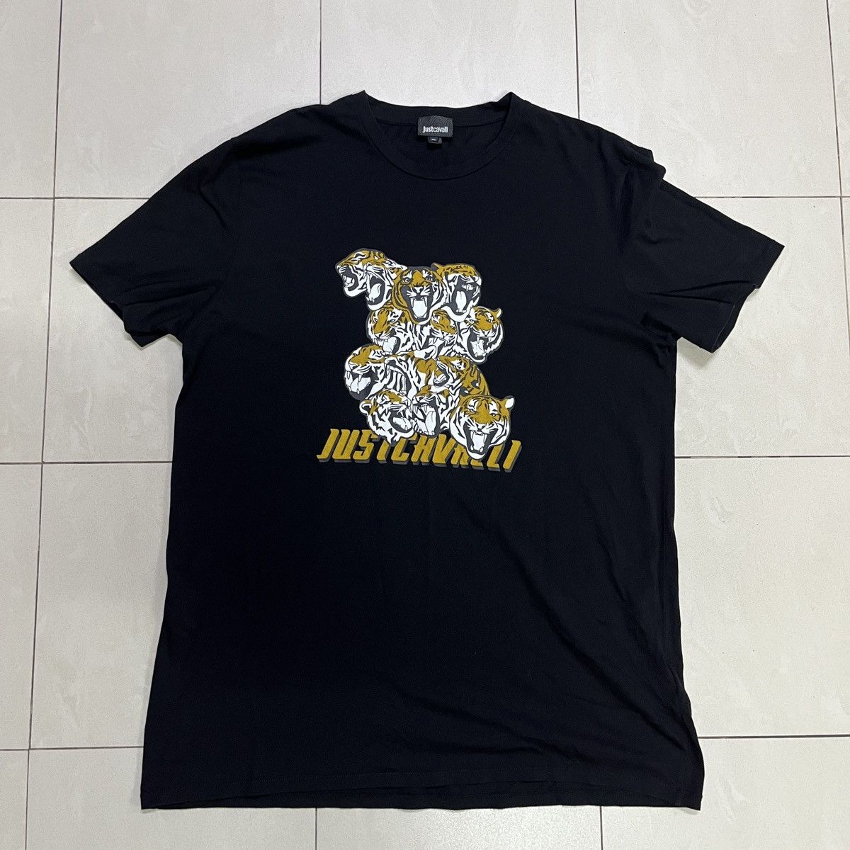 Designer × Just Cavalli × Roberto Cavalli Just Cavalli Tiger T Shirt Size US M / EU 48-50 / 2 - 2 Thumbnail