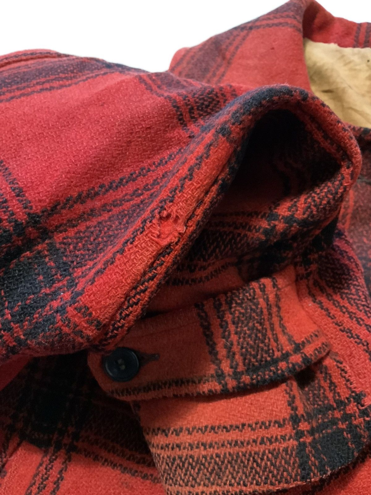 Vintage Vintage 40s 50s Buffalo Plaid Wool Mackinaw Jacket Coat Size US S / EU 44-46 / 1 - 9 Thumbnail