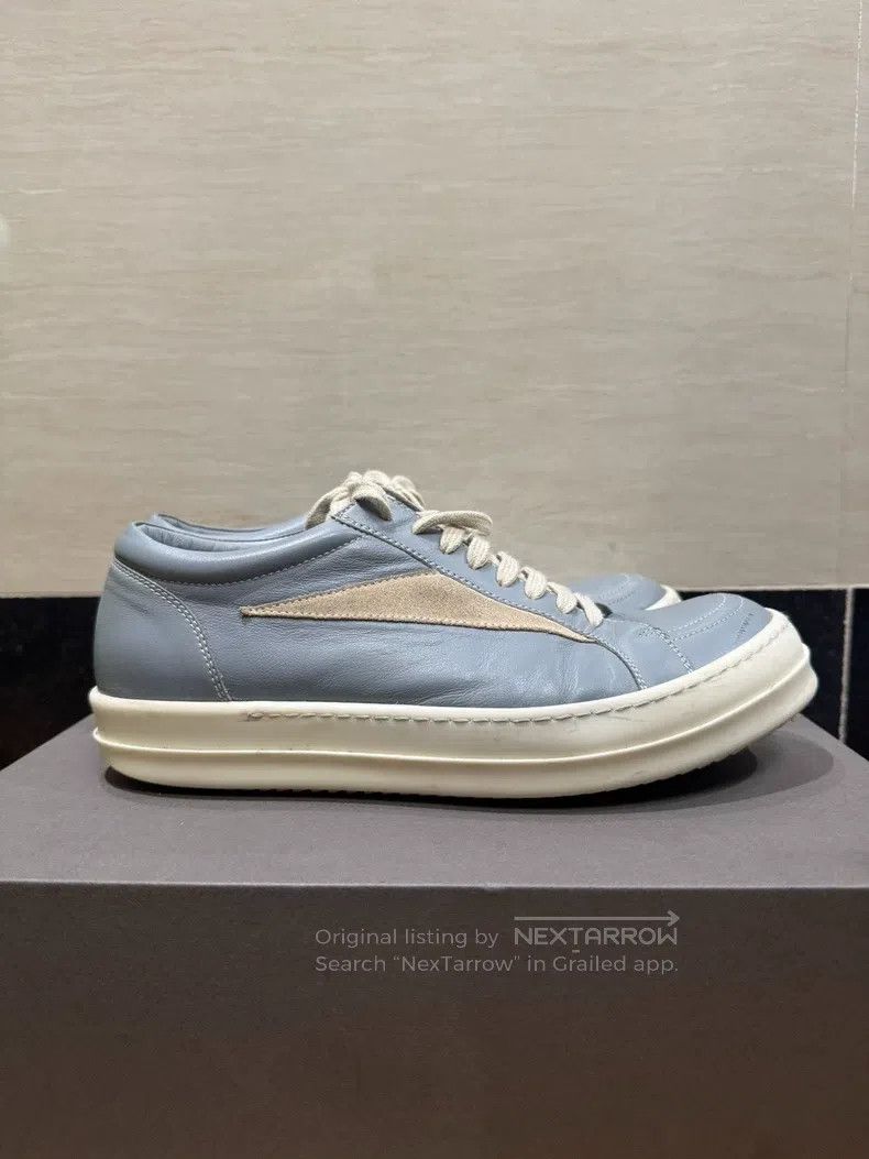Rick Owens Rick Owens Smog blue cowhide low-top shoes Size US 9 / EU 42 - 2 Thumbnail