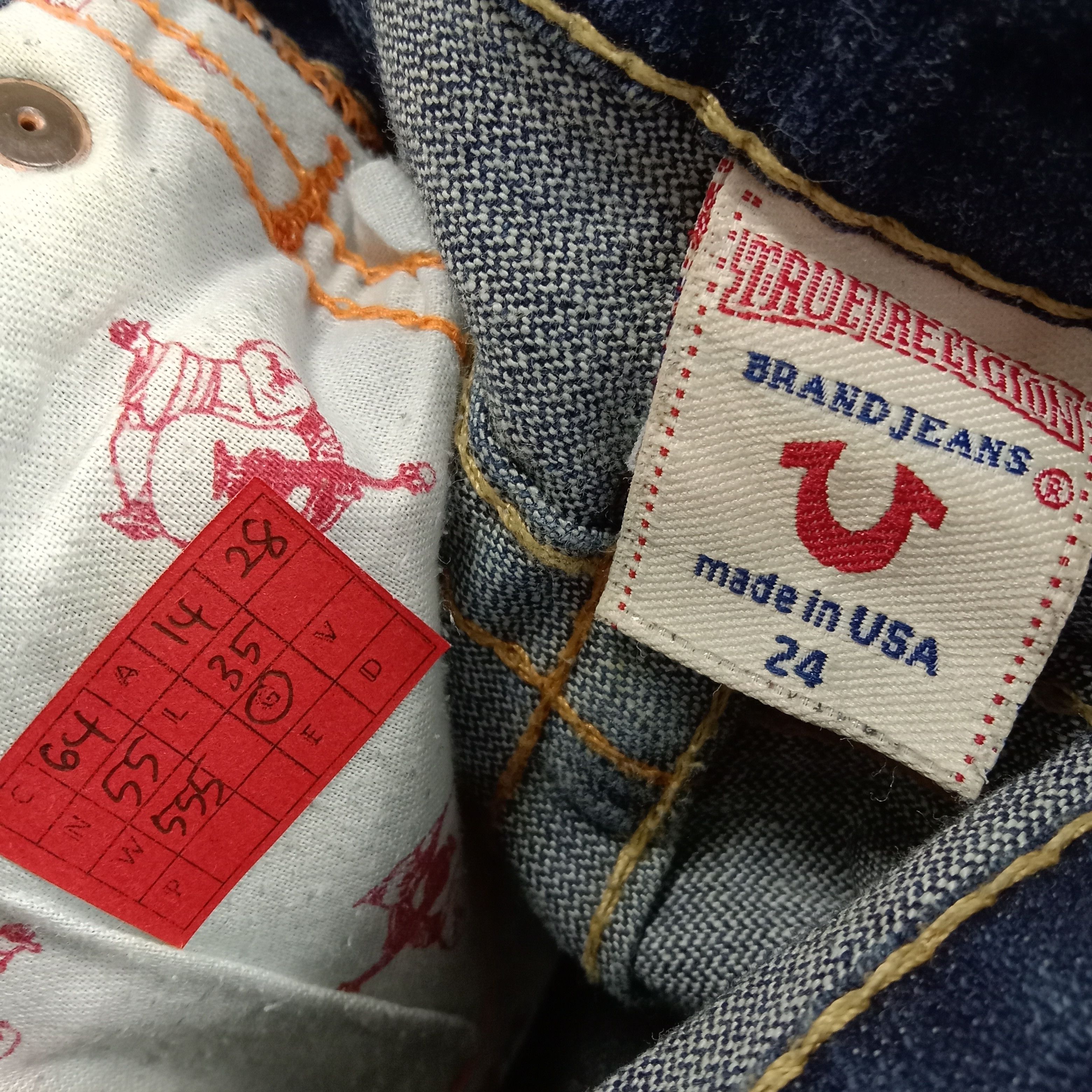 Vintage True Religion Fashion Style Streetwear Bootcut Jeans Size 27" / US 4 / IT 40 - 12 Thumbnail