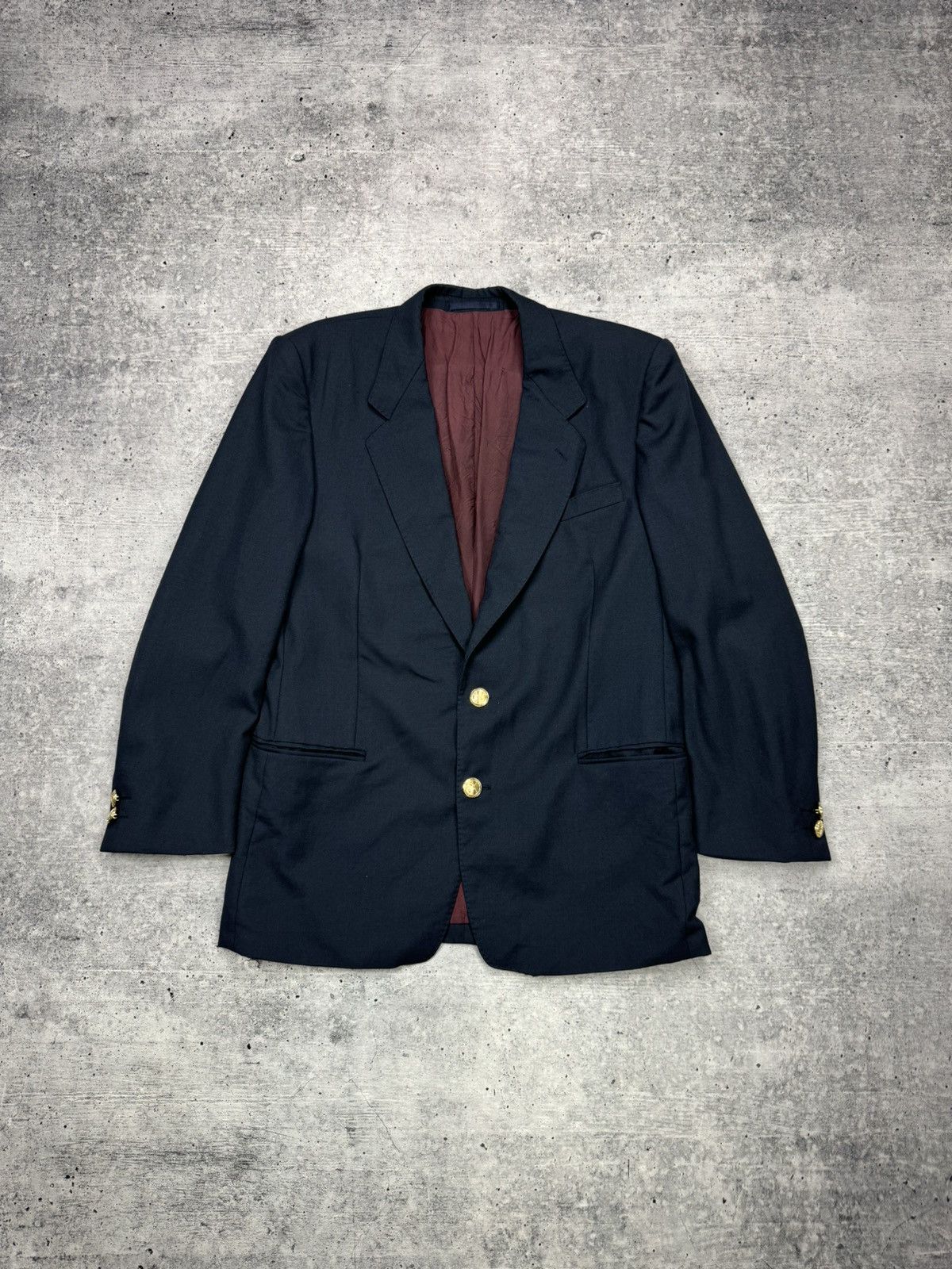 Vintage Yves Saint Laurent YSL Distressed Tailor Blazer 90's