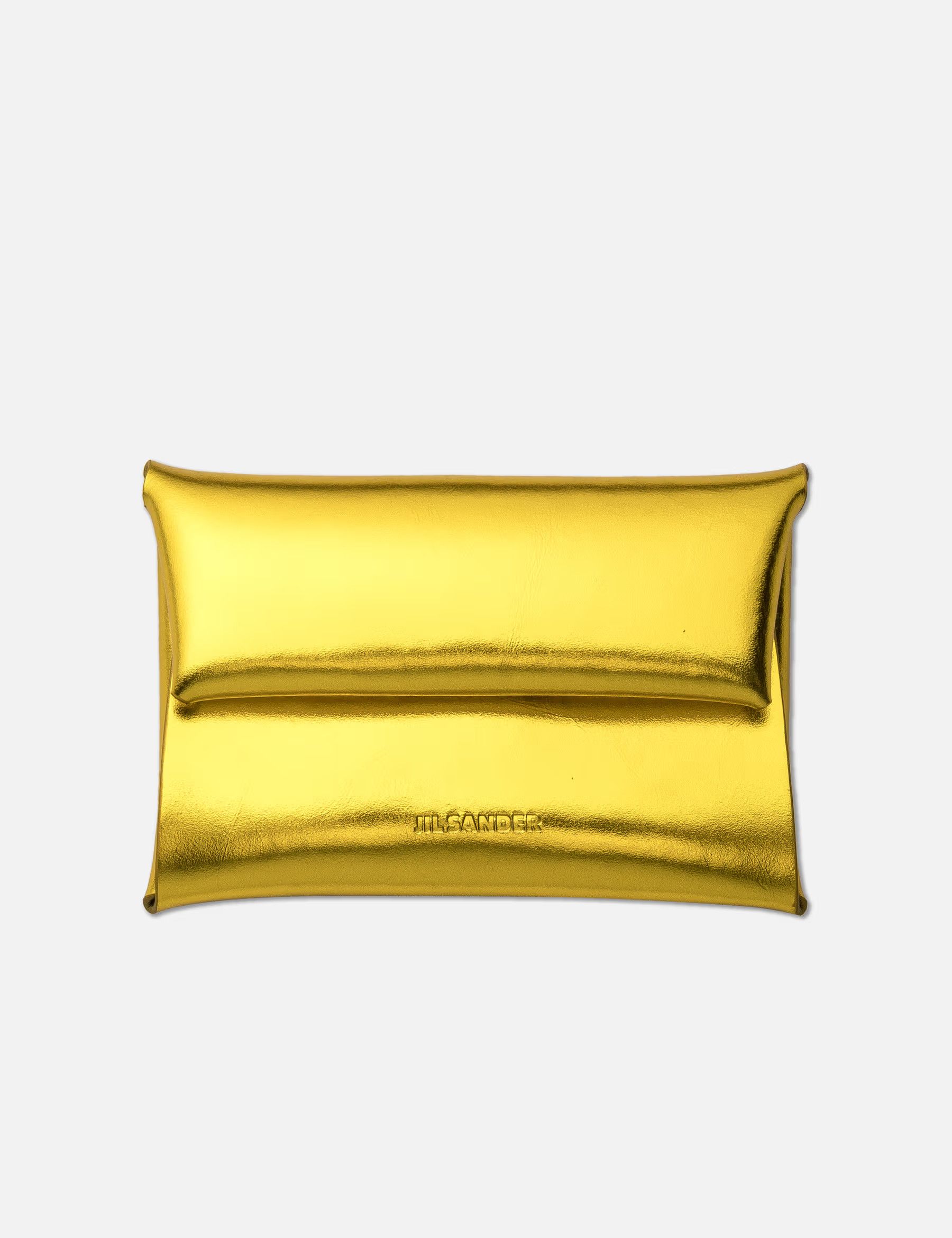 Jil Sander o1mt1gz0725 Size: OS / Coin Purse in Gold Size ONE SIZE - 1 Thumbnail