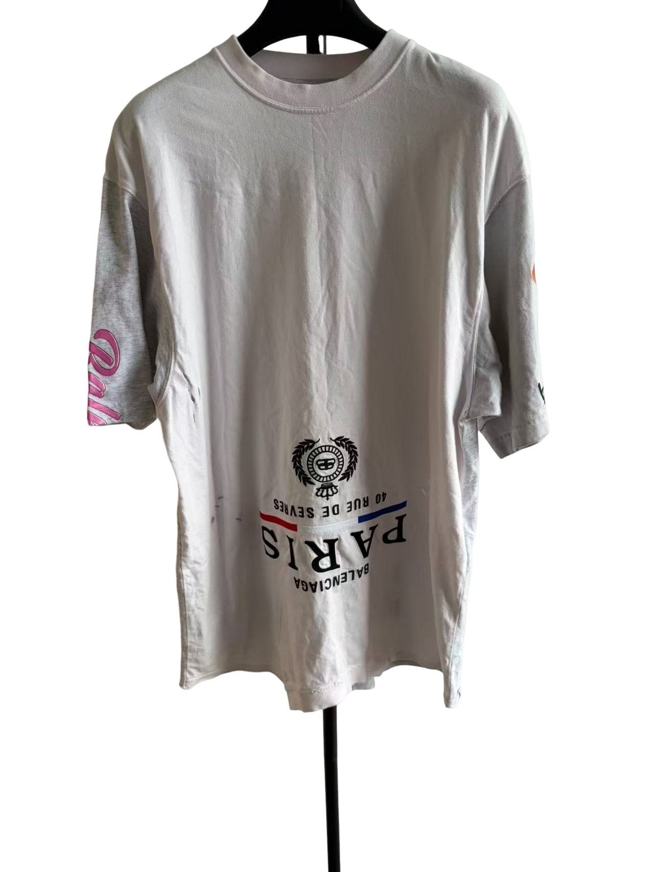 Balenciaga Balenciaga Upside Down Paris Print T-Shirt 2 Size US M / EU 48-50 / 2 - 1 Thumbnail