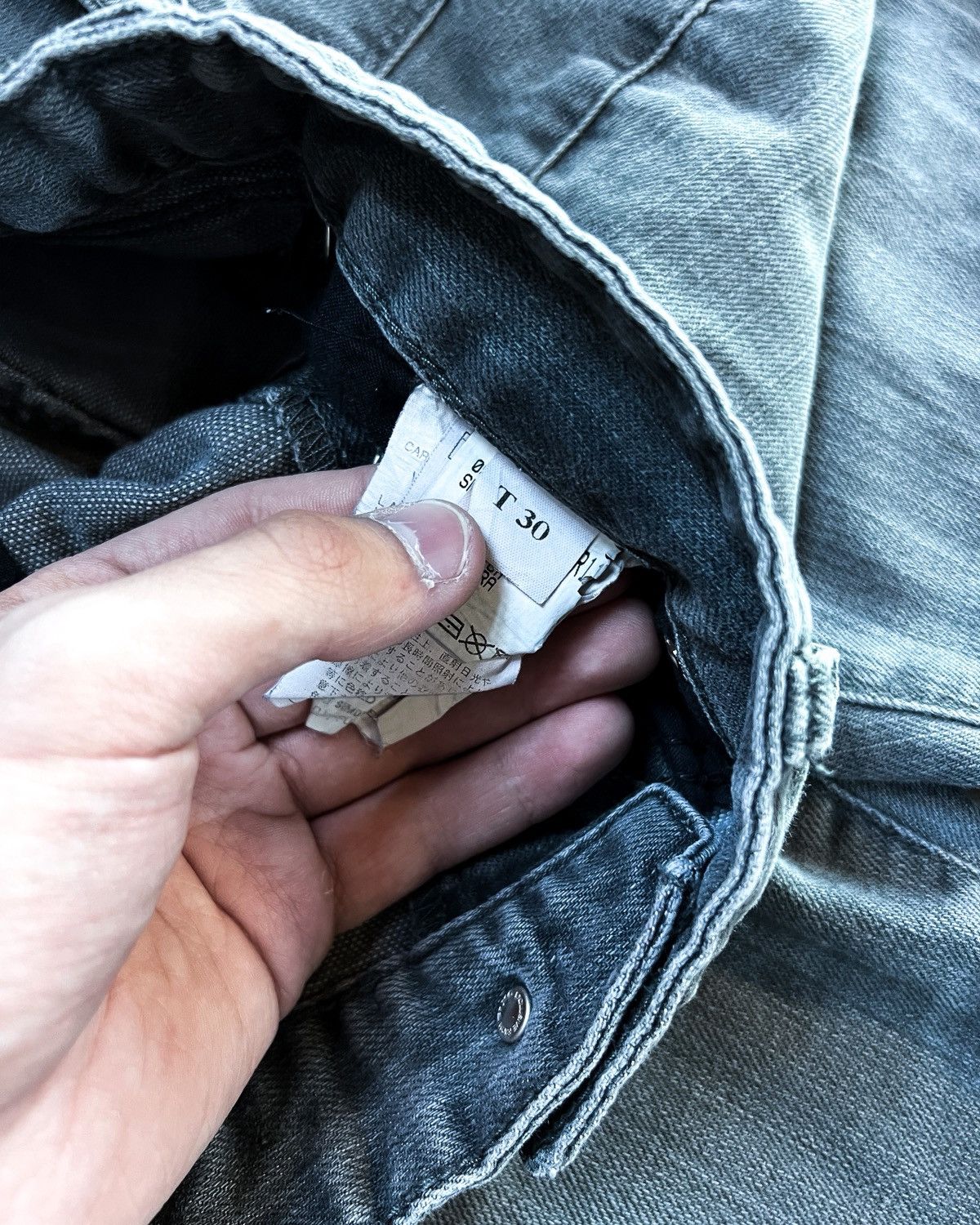 Raf Simons S/S11 WASHED GREY DENIM Size US 30 / EU 46 - 8 Thumbnail