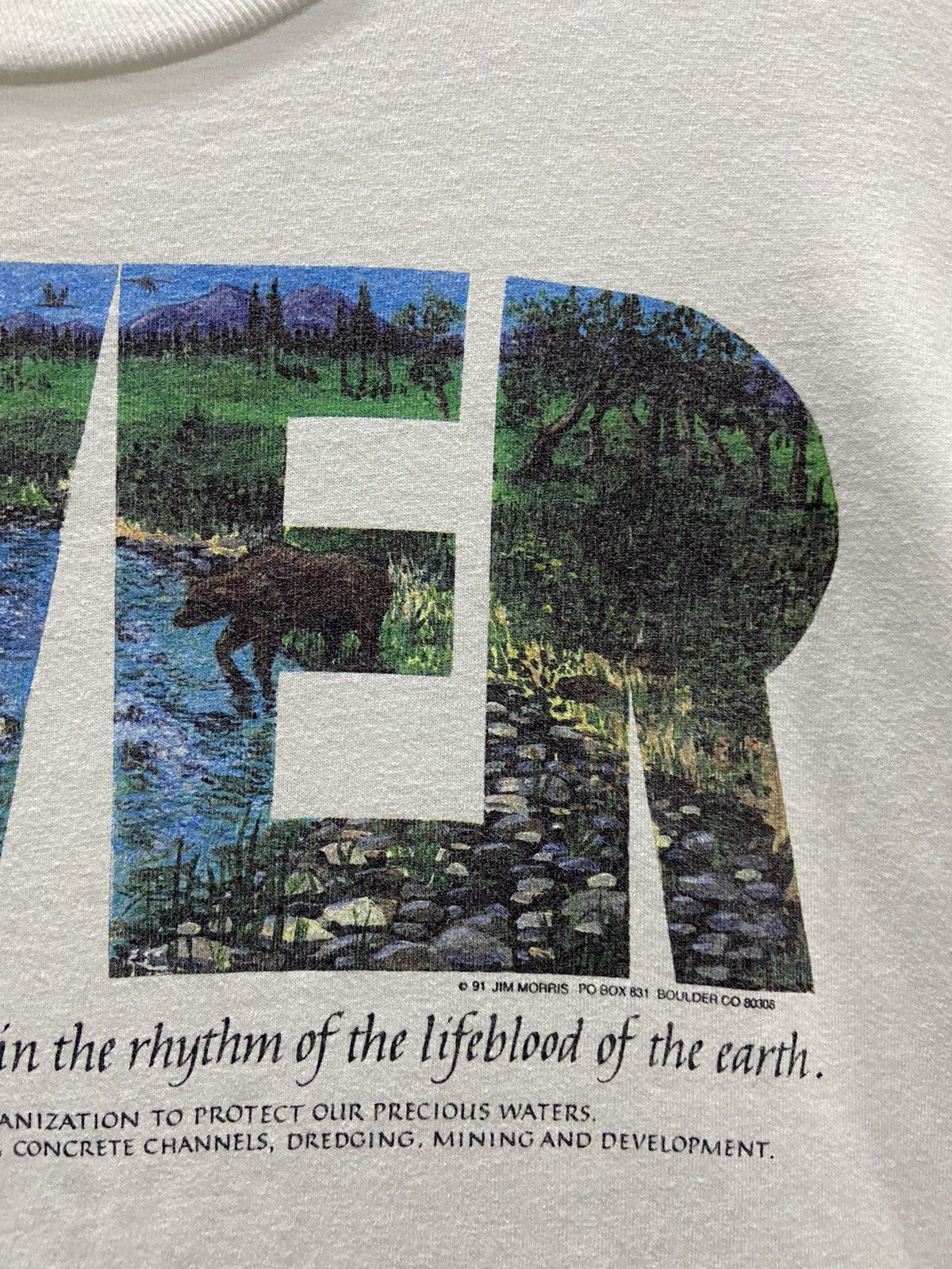 Vintage VINTAGE RIVER JIM MORRIS 91 ART SHORT SLEEVE TEE SHIRT Size US L / EU 52-54 / 3 - 5 Thumbnail