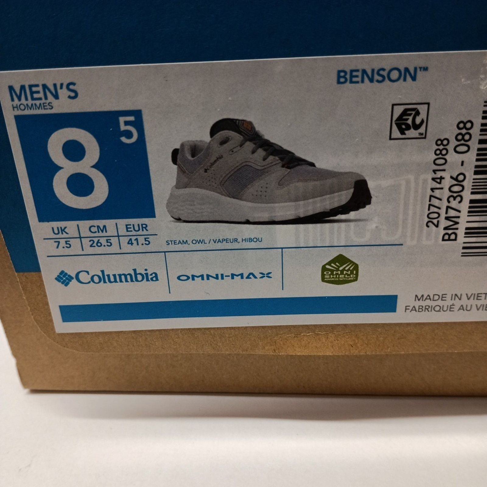 Columbia Columbia Men's Benson Hiking Outdoor Omni-Max Shoes Size 8.5 Size US 8.5 / EU 41-42 - 7 Thumbnail