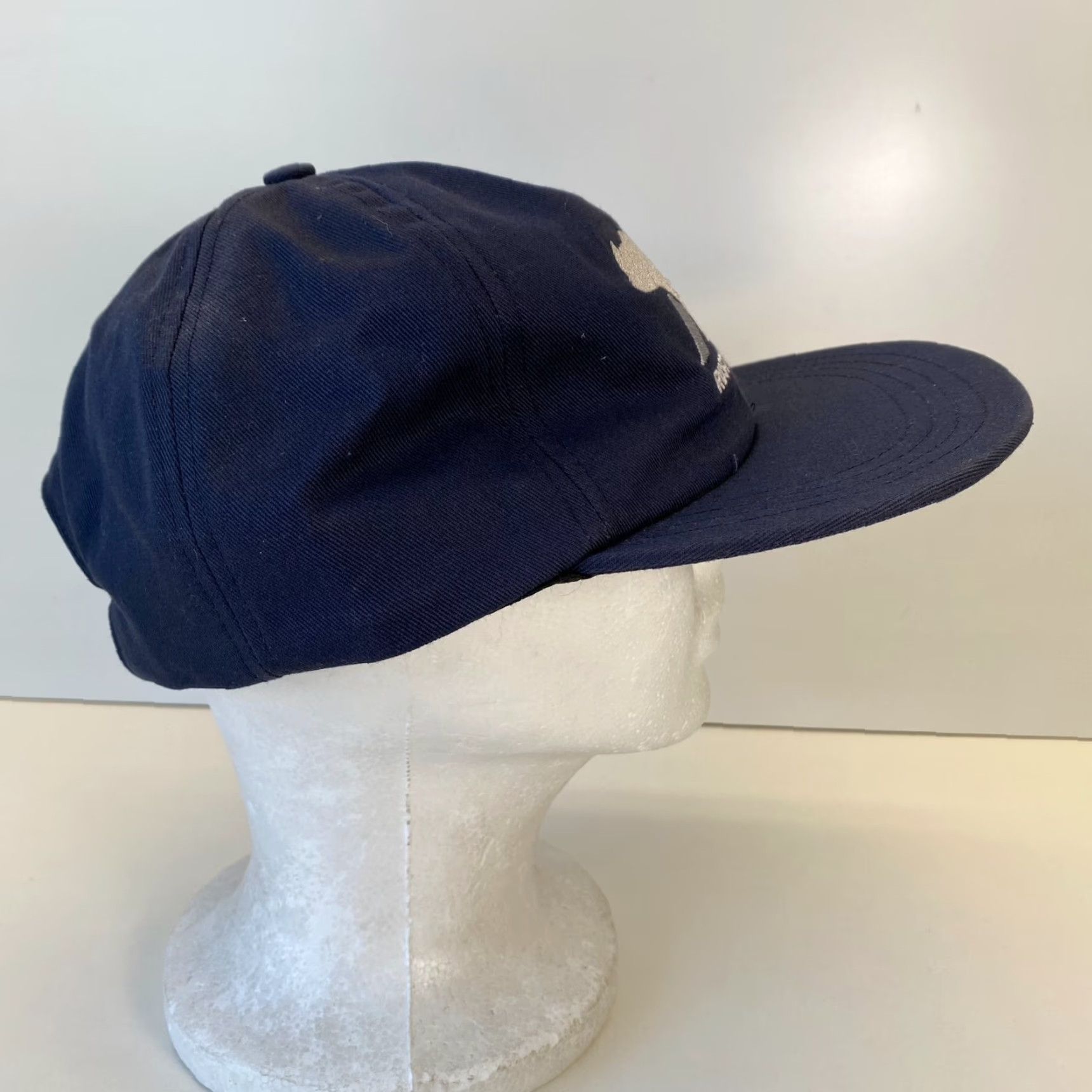 Rusty VINTAGE Rusty Hicks Rusty for Chair Campaign Hat Strapback Navy Blue Bear FAST SHIPPING Size ONE SIZE - 5 Thumbnail