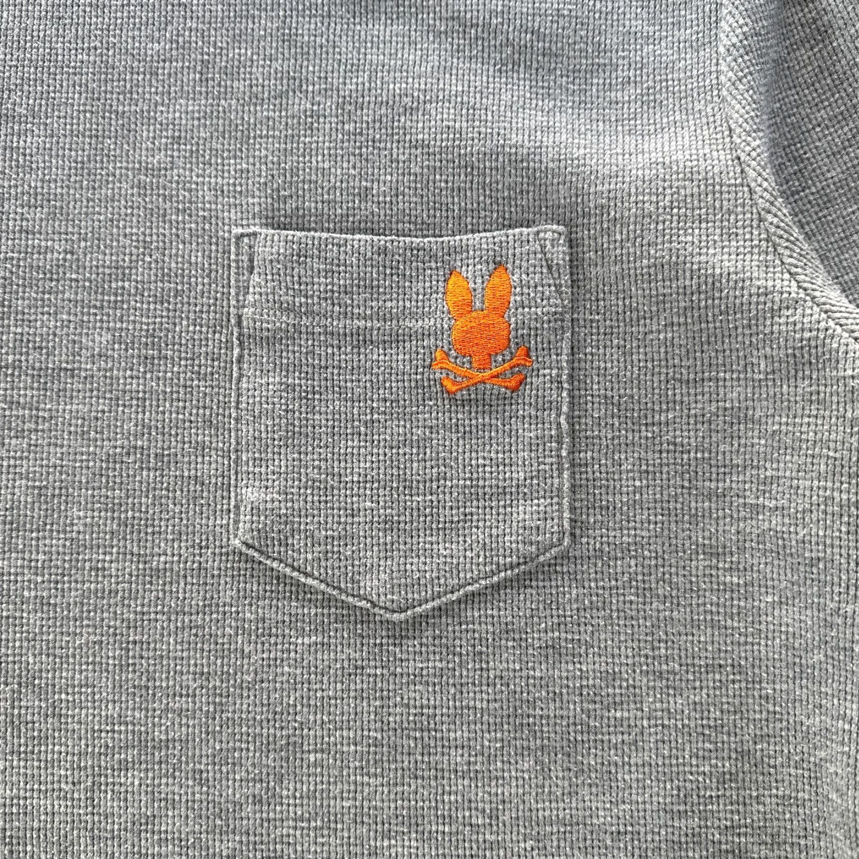 Psycho Bunny Psycho Bunny Shirt Mens Small Gray Val Waffle Knit Lounge Long Sleeve Pocket Size US S / EU 44-46 / 1 - 5 Thumbnail