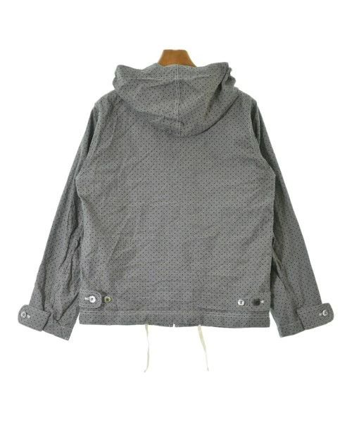Comme des Garcons Homme Jacket Blouson Dots Hooded Zip Up Cotton Gray x Black Size US XS / EU 42 / 0 - 2 Thumbnail