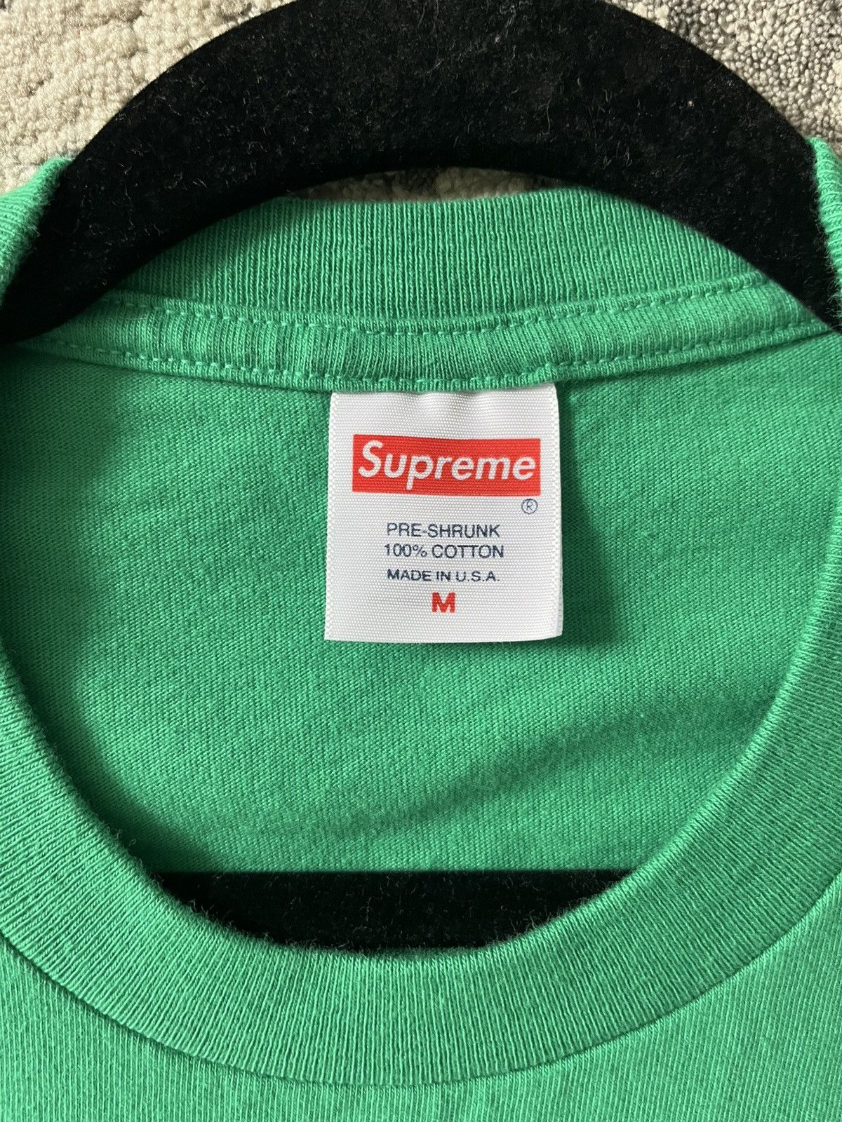 Supreme Supreme Warm Up Tee Green FW23 Size US M / EU 48-50 / 2 - 3 Thumbnail