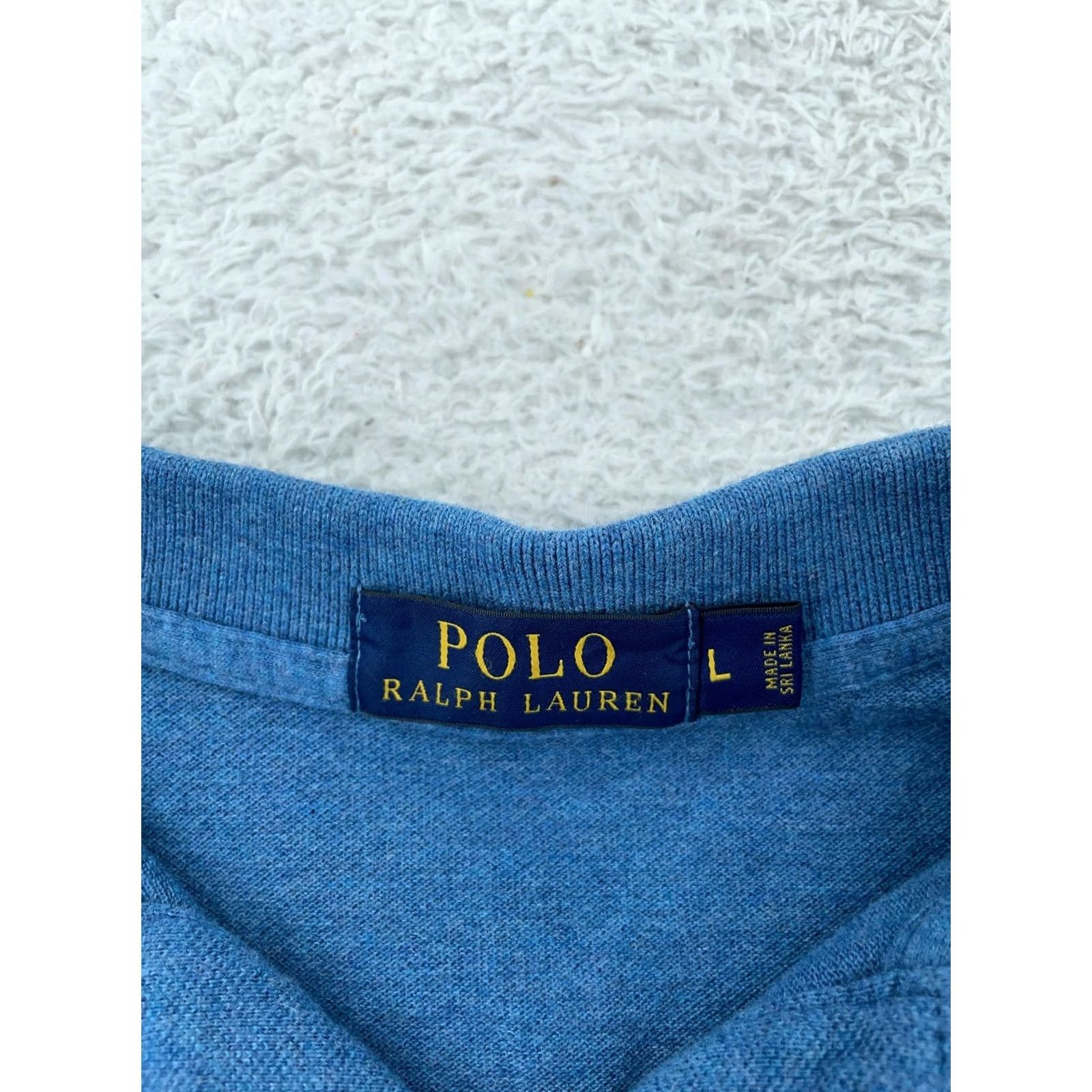 Polo Ralph Lauren Polo Ralph Lauren Polo Shirt Mens Large Blue Classic Fit Slit Logo 100% Cotton Shirt Size US L / EU 52-54 / 3 - 7 Thumbnail