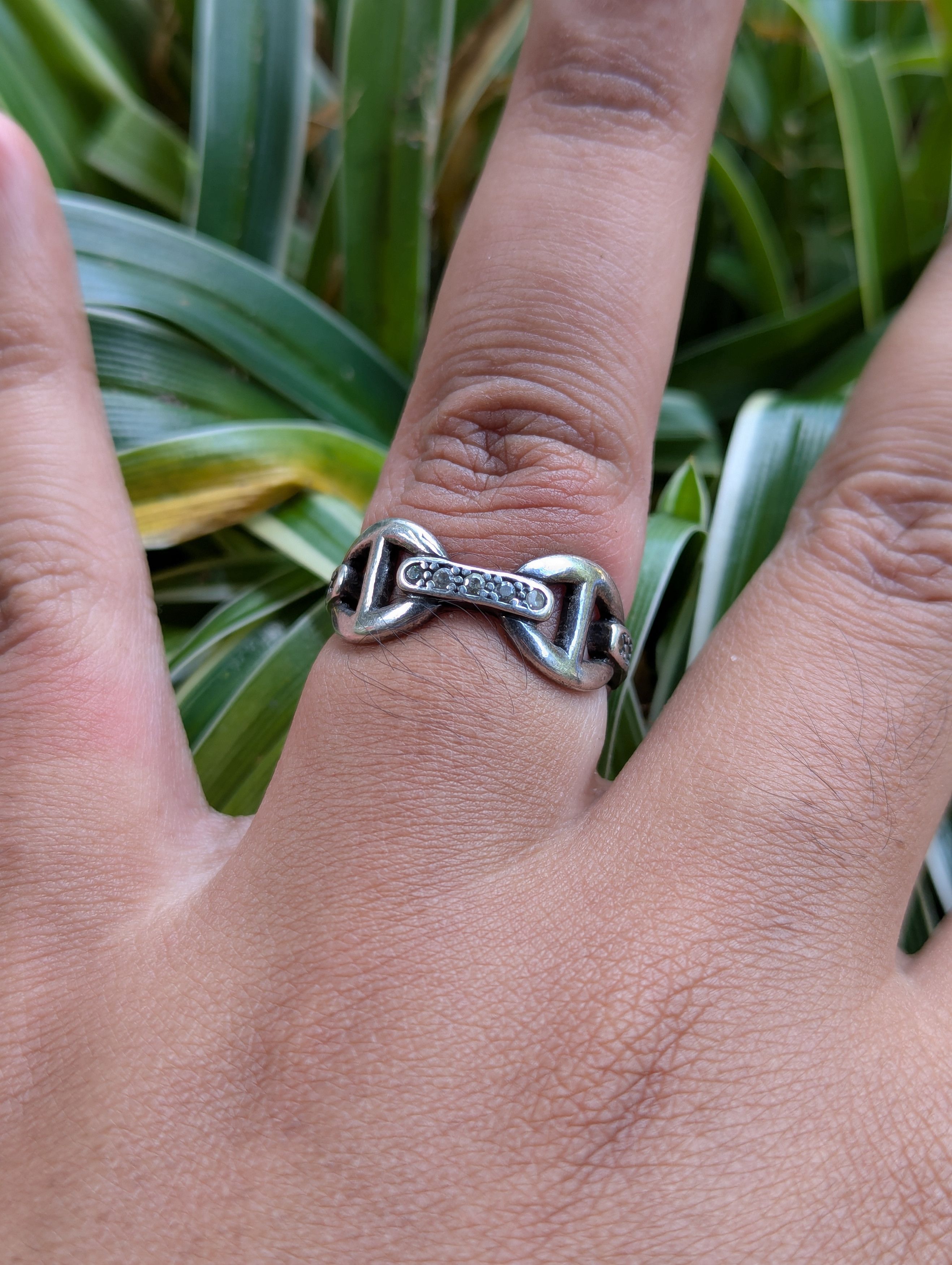 Chaine d'Ancre Enchainee Ring inspired Hermes