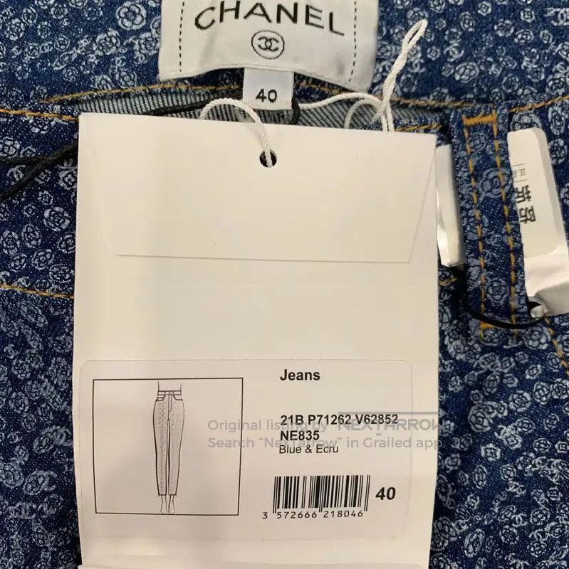 Chanel Chanel Blue Denim Women's Pants Size L . Size 30" / US 8 / IT 44 - 6 Thumbnail