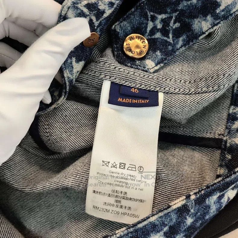 Louis Vuitton Louis Vuitton Full print presbyopic denim jacket Size US S / EU 44-46 / 1 - 5 Thumbnail