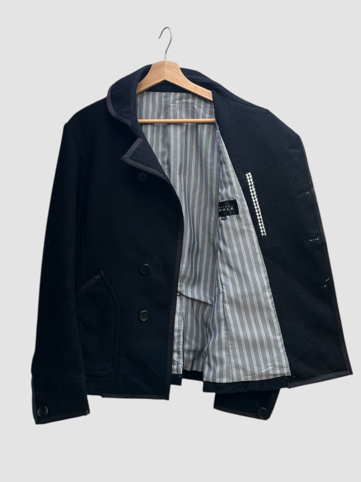 Nicole Club Monsieur Nicole Rounded Collar Wool Blend Jacket Size US S / EU 44-46 / 1 - 3 Thumbnail