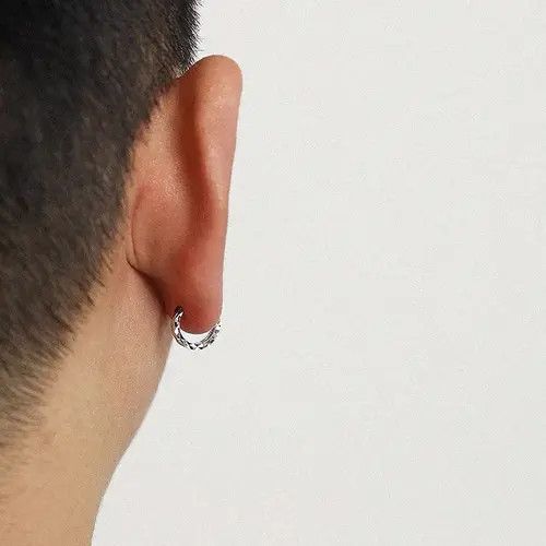 Vintage 100%925 silver retro punk earrings Size ONE SIZE - 2 Thumbnail