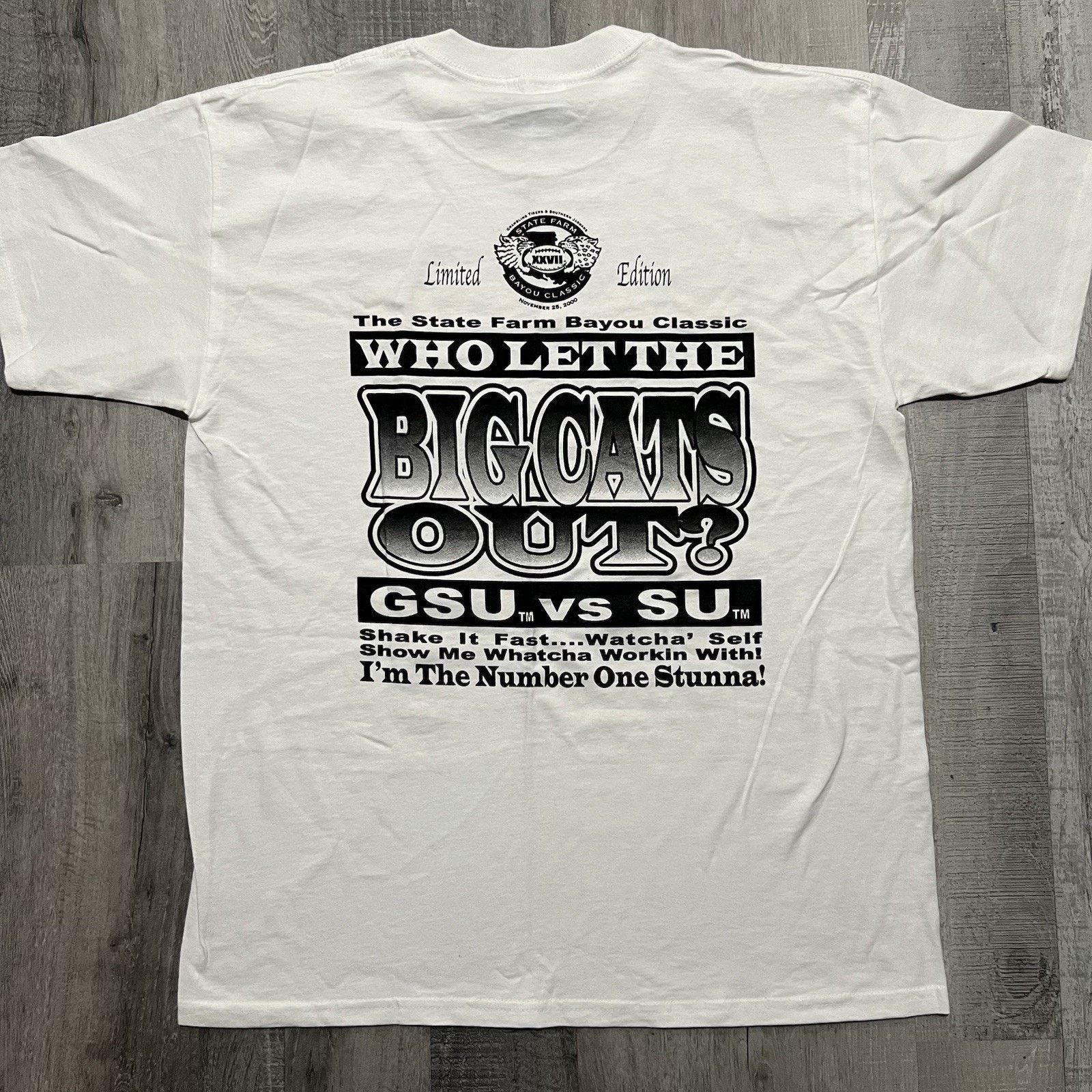 Gildan VTG Bayou Grambling State Vs Southern University T Shirt L Size US L / EU 52-54 / 3 - 2 Thumbnail