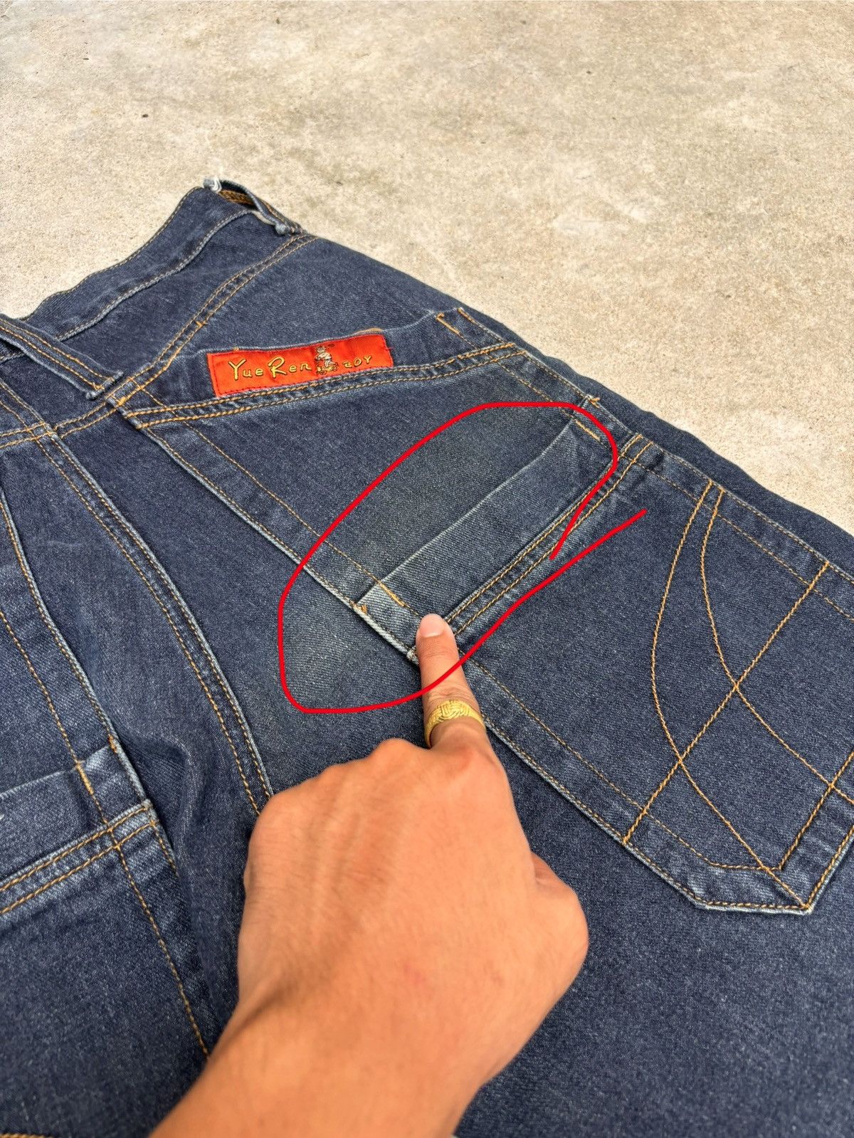Japanese Brand Vintage Yue REN BOY Jeans (JNCO Style) Skateboard Size US 26 / EU 42 - 16 Thumbnail