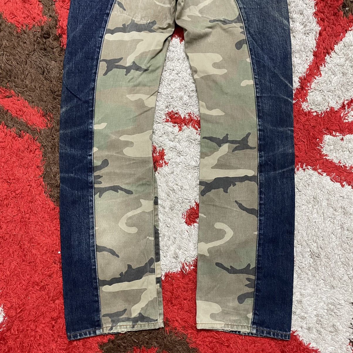KOJIMA GENES 🔥🇯🇵Kojima Genes Japan Half Camo Ripped Distress Denim Jeans Size US 32 / EU 48 - 6 Thumbnail