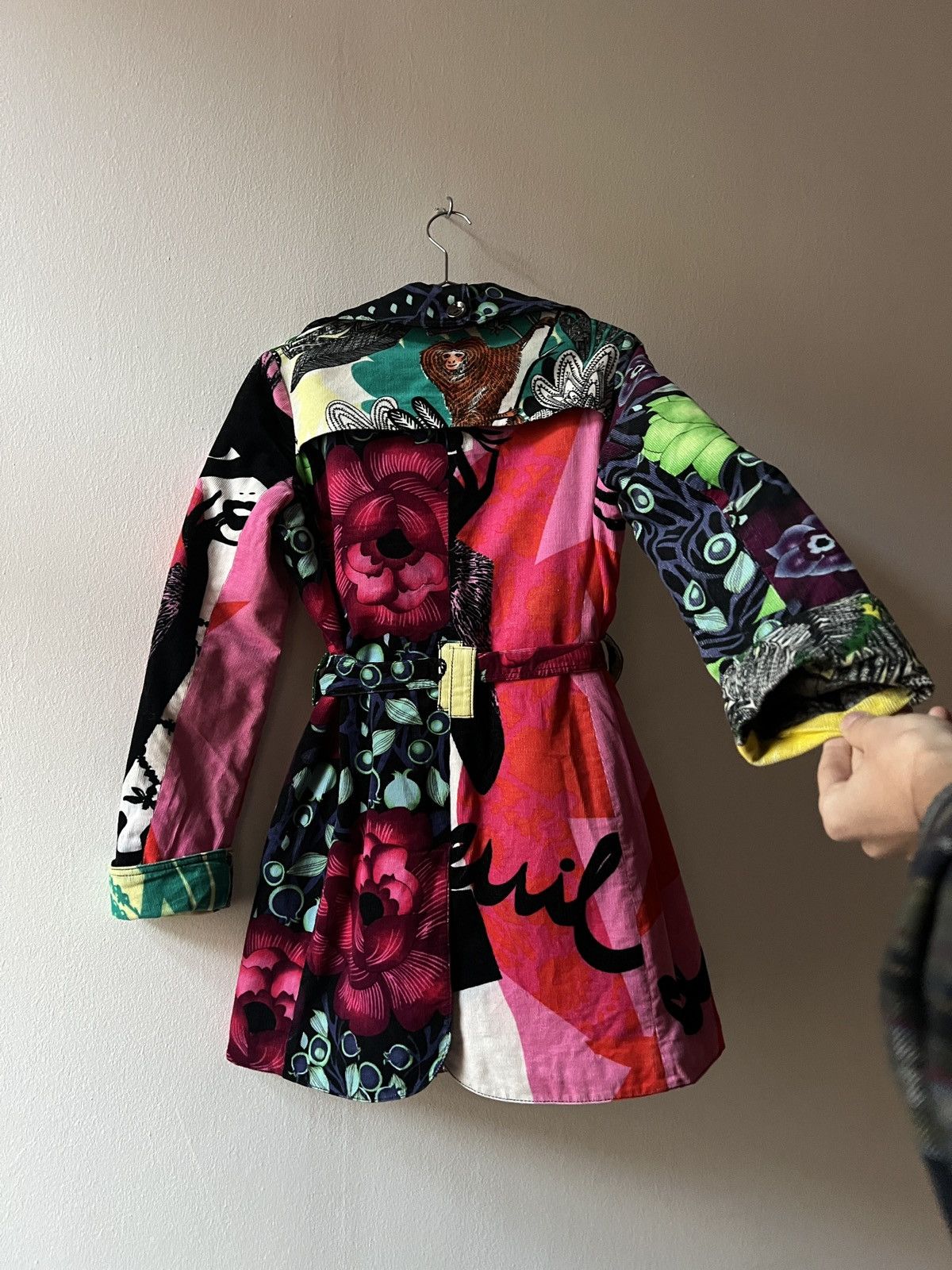 Custo Barcelona Custoline Floral Trench Coat