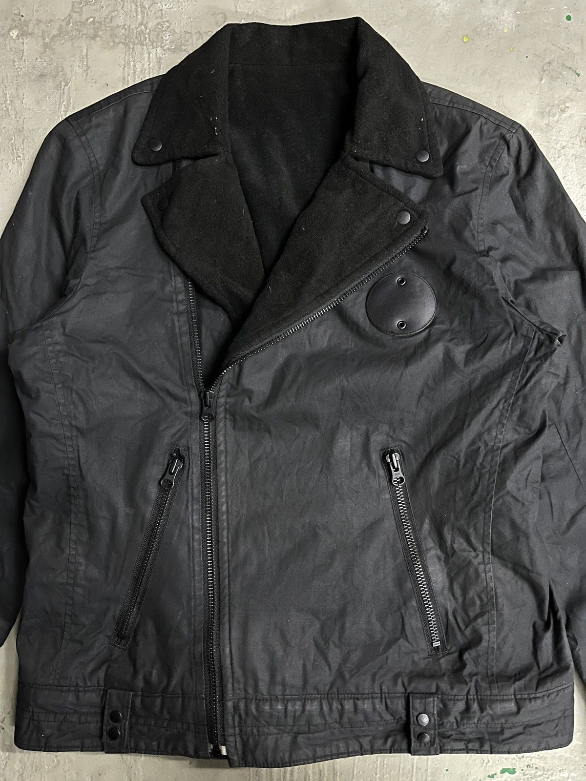 Tornado Mart Vintage Waxed Double Collar Jacket Fuga Backlash Style Size US S / EU 44-46 / 1 - 2 Thumbnail