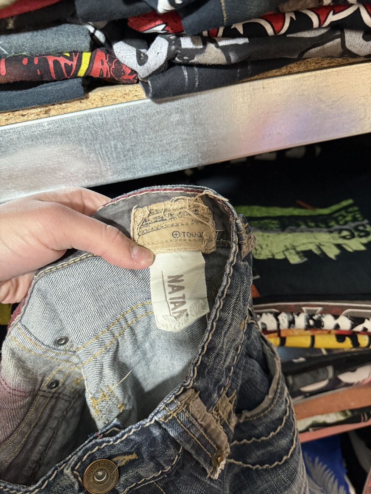 Japanese Brand Vintage Avant Garde Tough Jeansmith 3D Jeans Archive Y2K Size US 30 / EU 46 - 9 Thumbnail