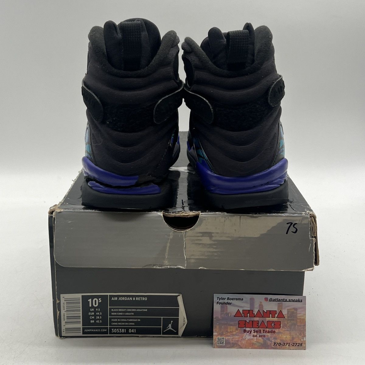 Jordan Brand Air Jordan 8 Aqua Size US 10.5 / EU 43-44 - 4 Thumbnail