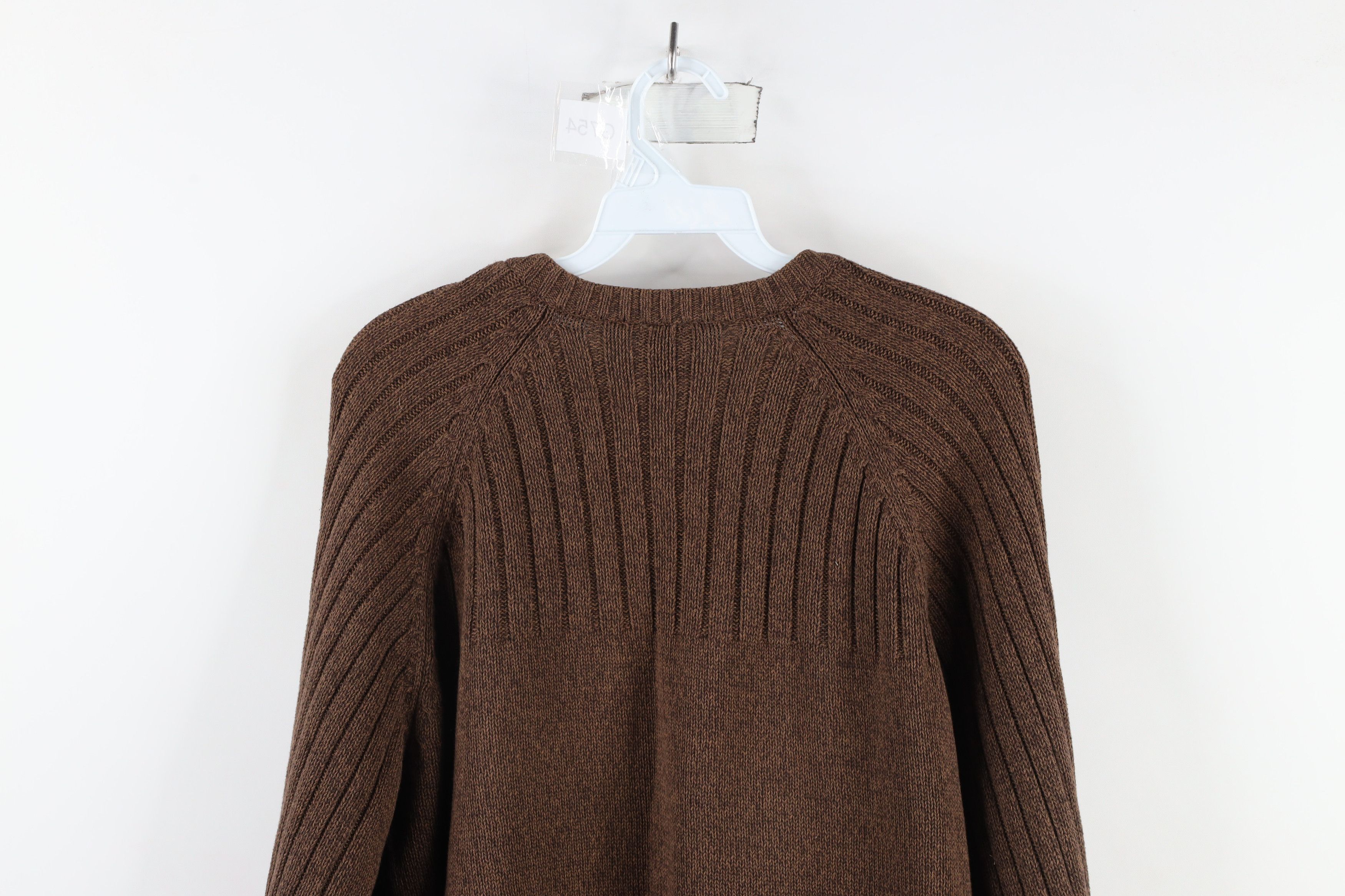 Columbia × Vintage Vintage Columbia Cotton Ribbed Knit Sweater Heather Brown Size US M / EU 48-50 / 2 - 11 Thumbnail
