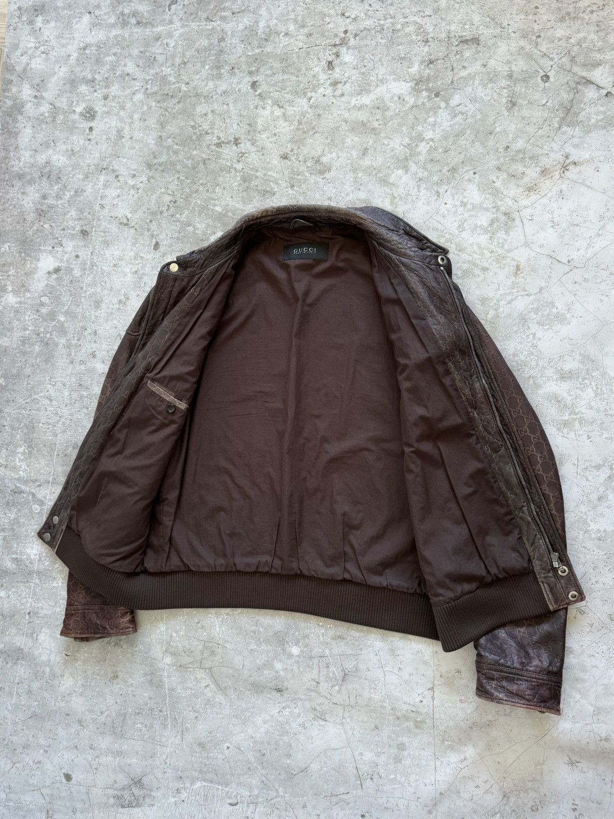 Gucci Gucci guccissma monogram leather biker jacket Size US XXL / EU 58 / 5 - 5 Thumbnail