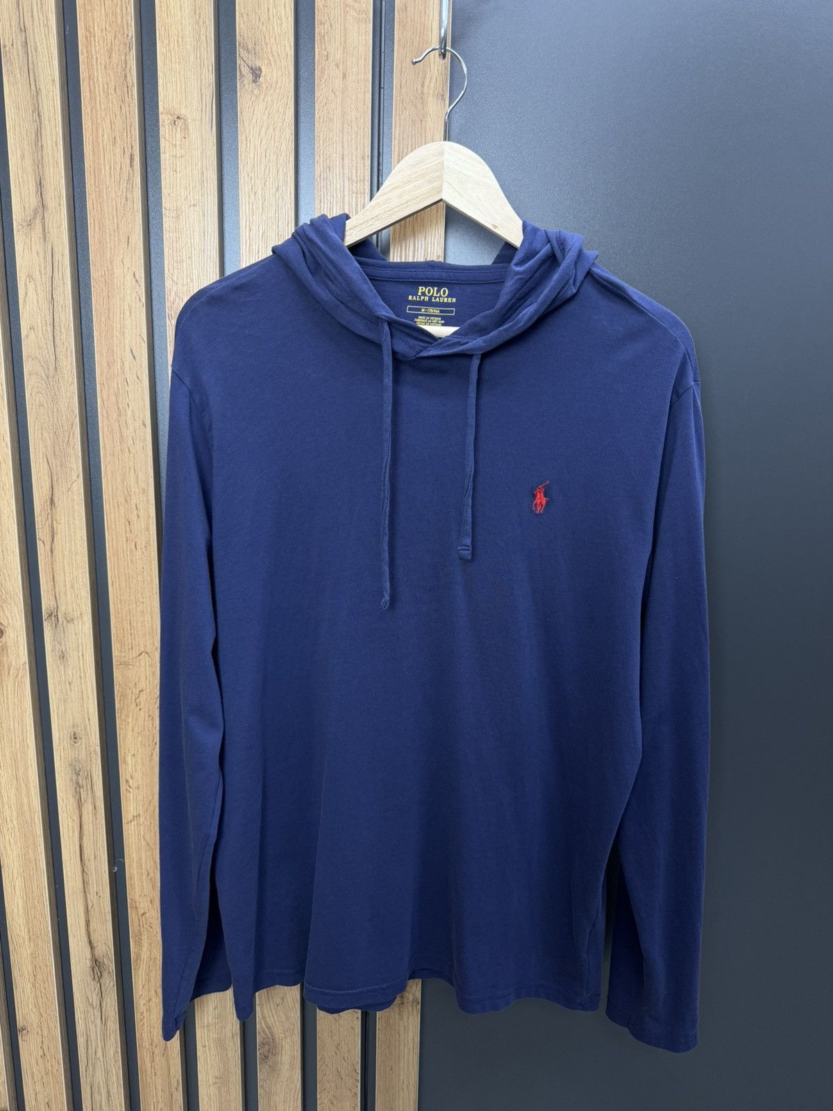 Polo Ralph Lauren Polo Ralph Lauren Navy Hoodie Long Sleeve Pony Logo Size M Size US M / EU 48-50 / 2 - 6 Thumbnail