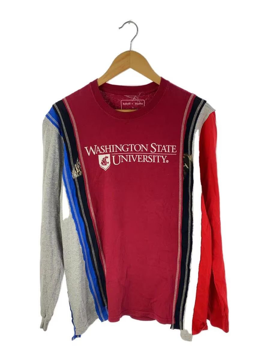 image of Needles Washington State Reconstructed Rebuild Long Sleeve Tee in Red, Men's (Size Small)