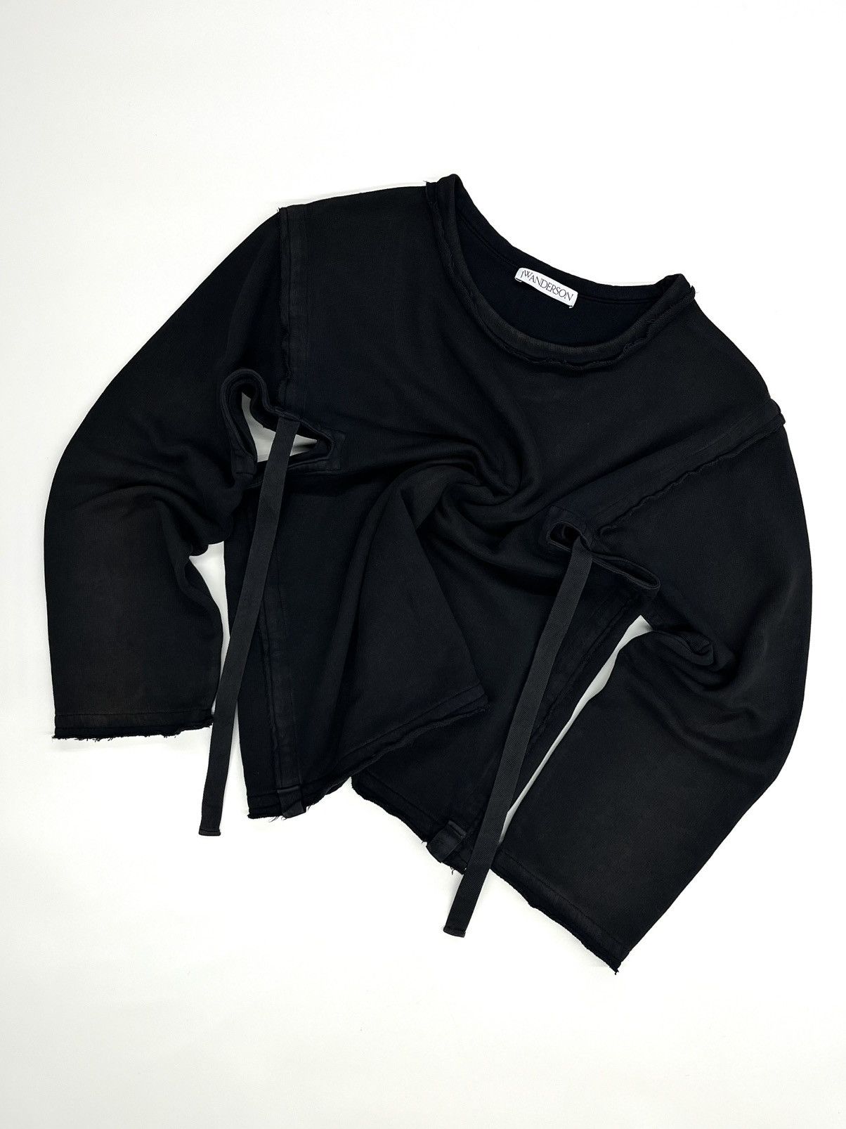 JW Anderson JW Anderson SS18 Navy Raw Edge Open Side Sweatshirt Size US M / EU 48-50 / 2 - 1 Thumbnail