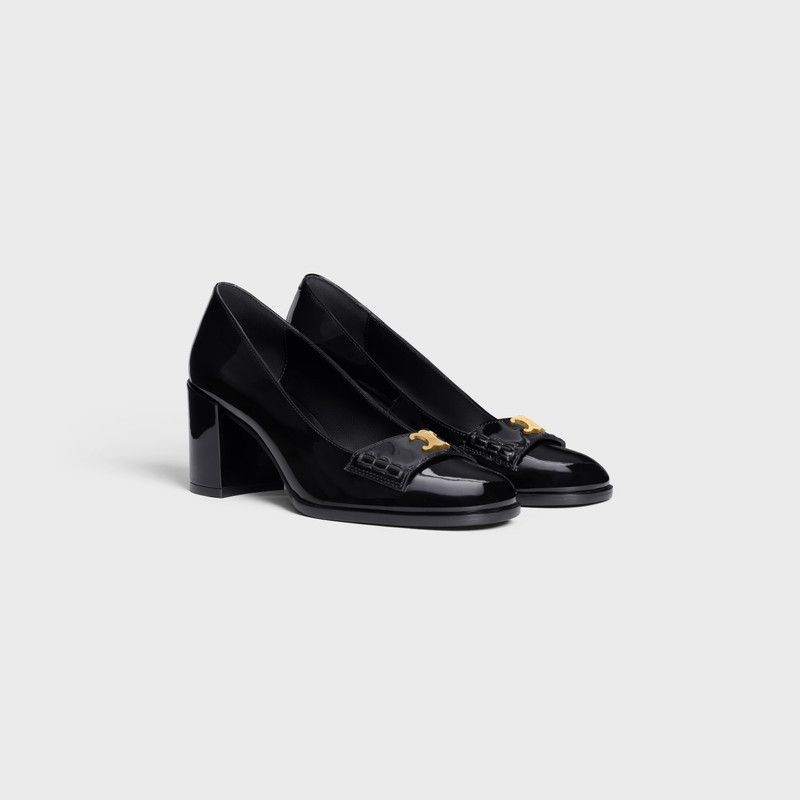 Celine o1bcso1str0126 360364582C Lily Triomphe Pumps in Black Size US 8 / IT 38 - 2 Thumbnail