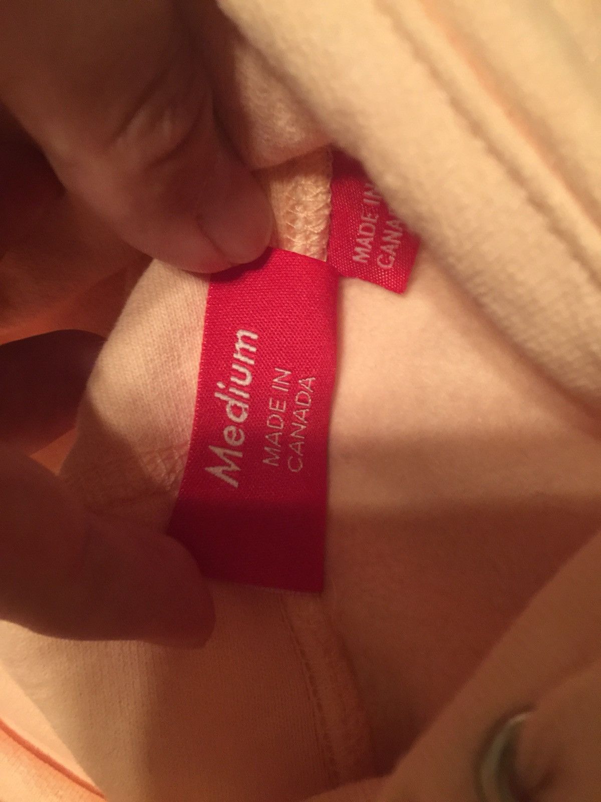 Supreme Supreme FW16 Box Logo Hooded Sweatshirt Peach Size US M / EU 48-50 / 2 - 6 Thumbnail