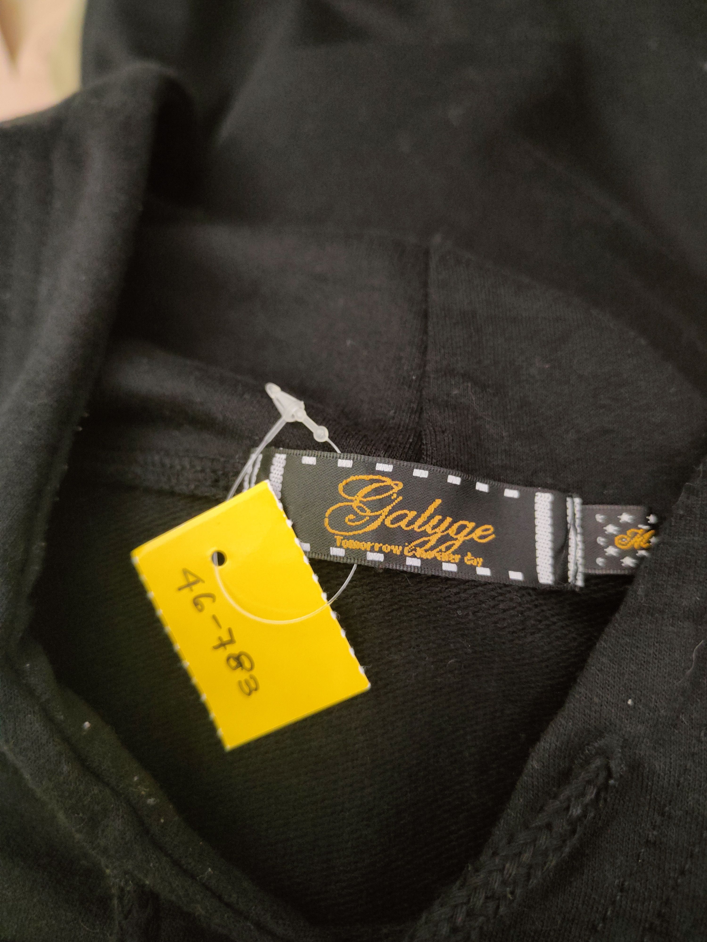 Japanese Brand DL Galyge Black Hoodie Sweatshirt #46-783 Size US M / EU 48-50 / 2 - 12 Thumbnail