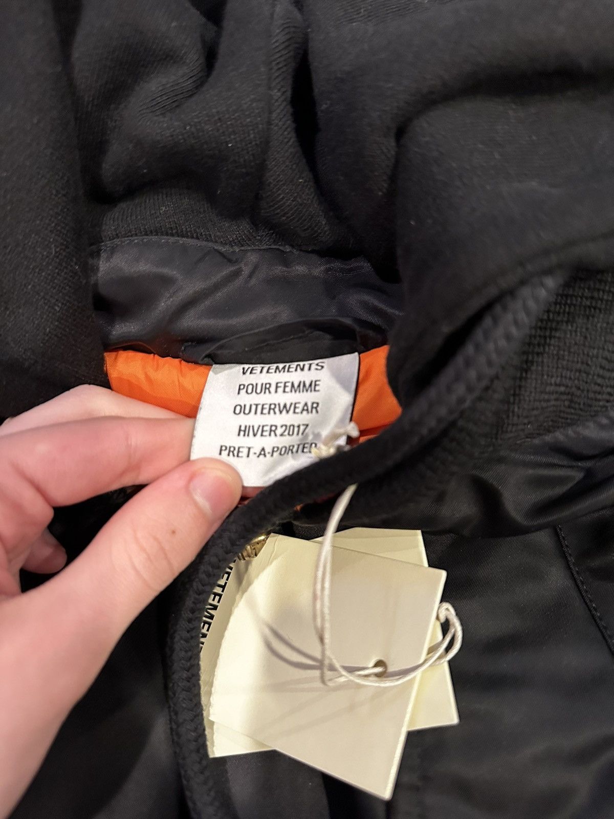 Vetements Vetements Total Fucking Darkness Bomber Size US S / EU 44-46 / 1 - 5 Thumbnail