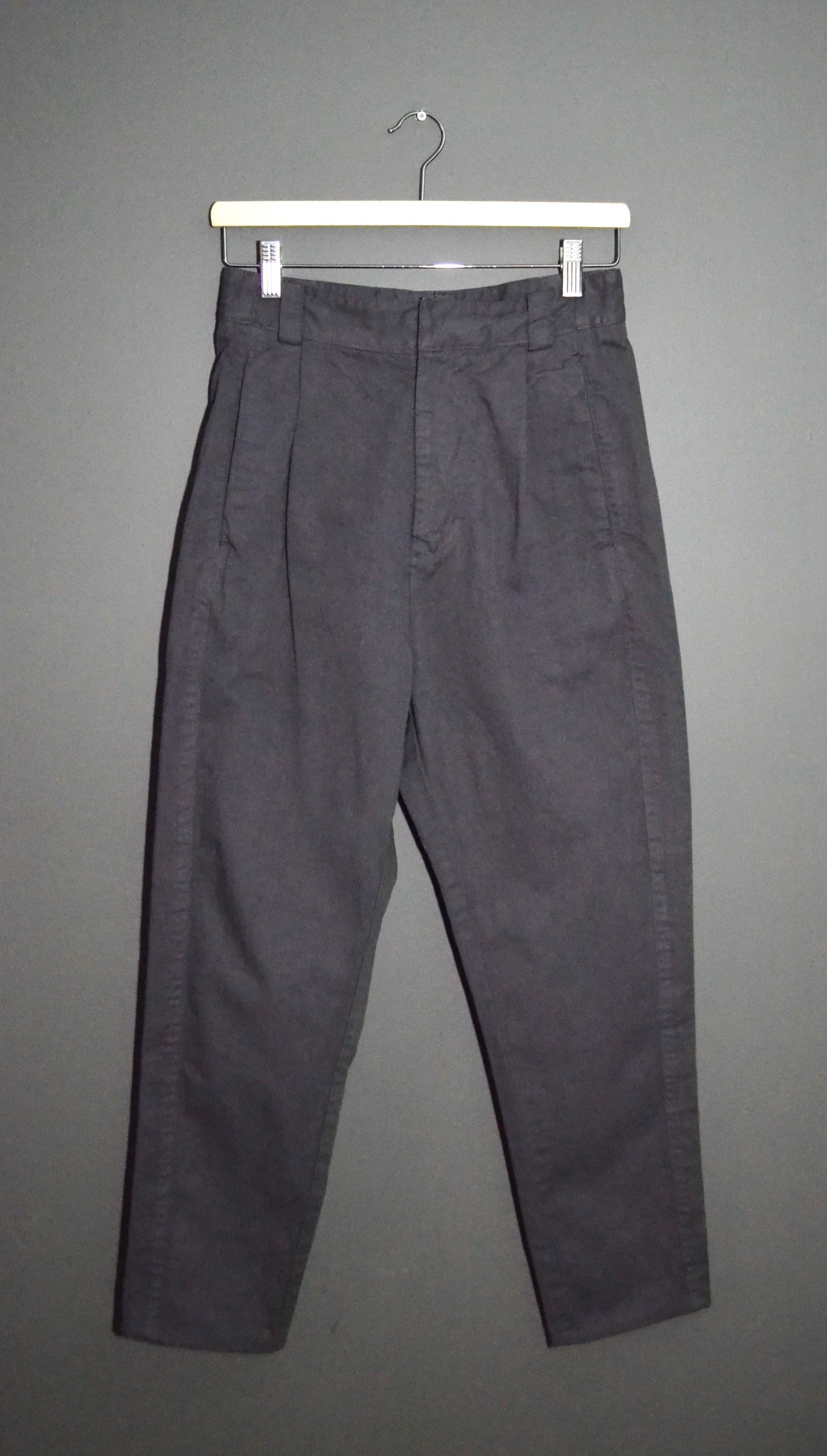 Robert Geller Robert Geller A/W 2017 High Waisted Pleated Gray Pants Size US 28 / EU 44 - 4 Thumbnail