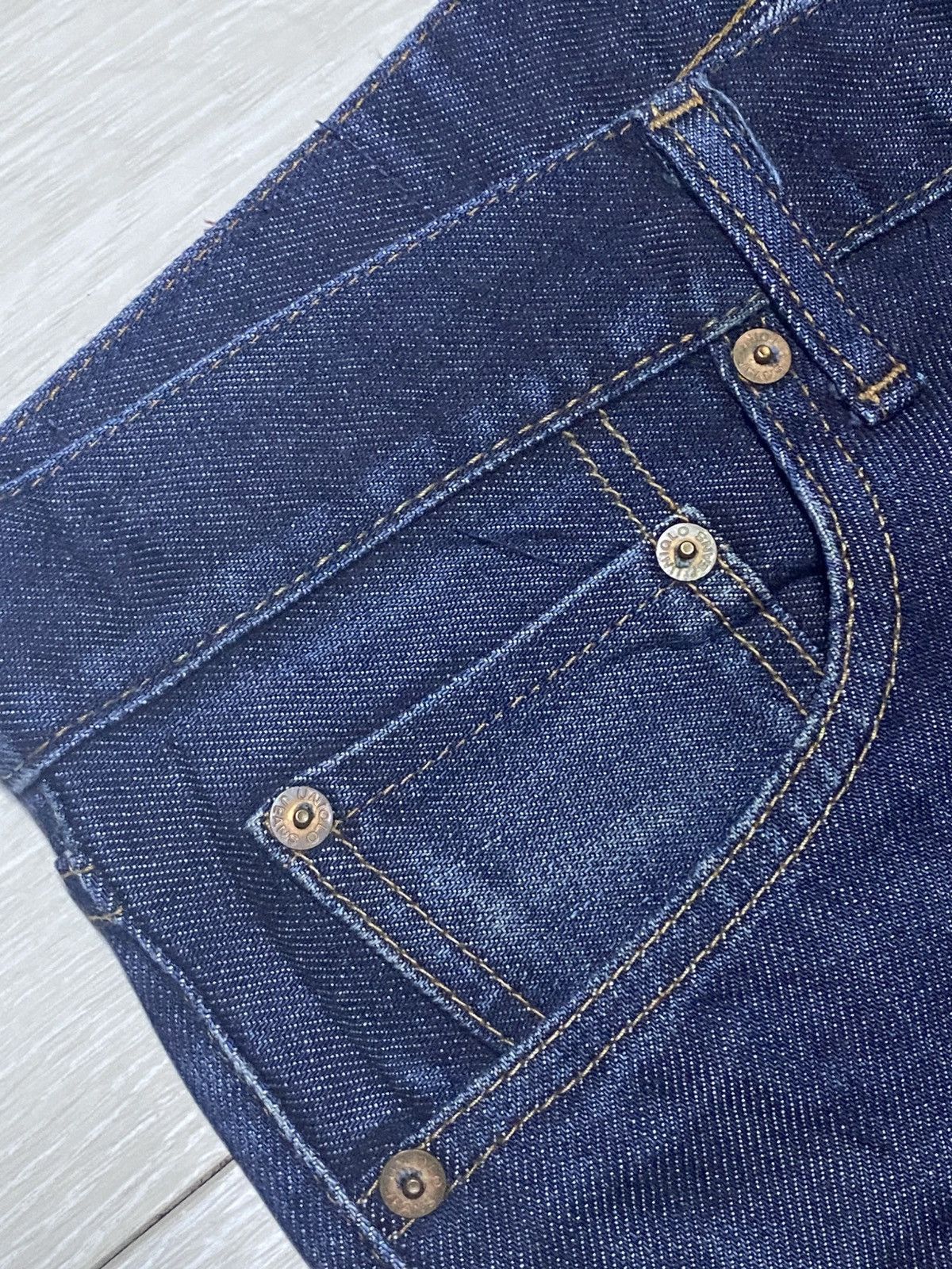 Undercover × Uniqlo Vintage Uniqlo Selvedge Blue wash Distressed Slim Fit Jeans Size US 35 - 8 Thumbnail
